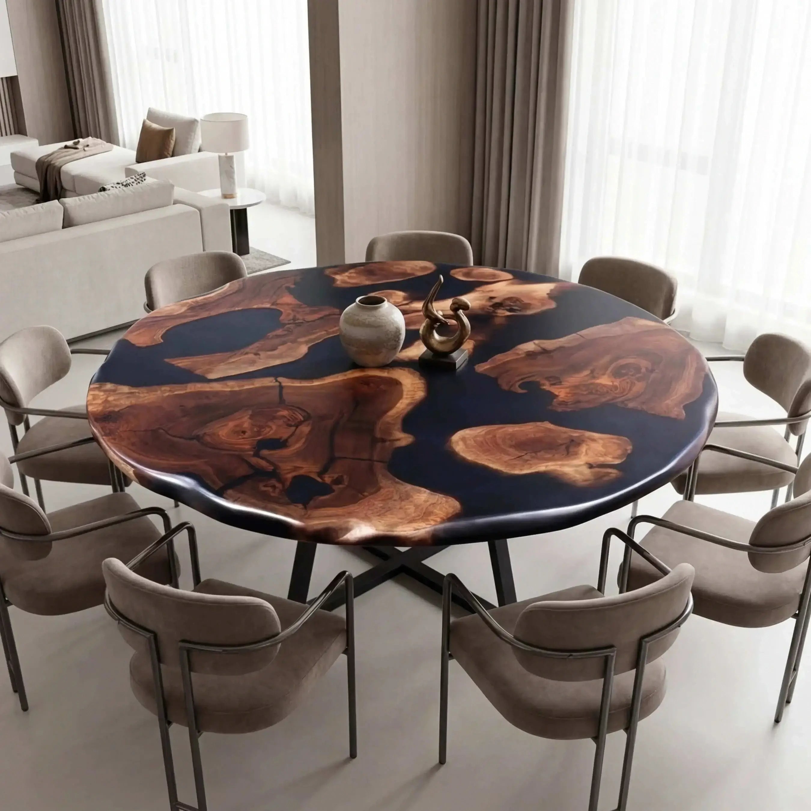 Custom-Black-Walnut-Epoxy-Resin-Round-Coffee-Table-Black-Resin-ORT-87-20