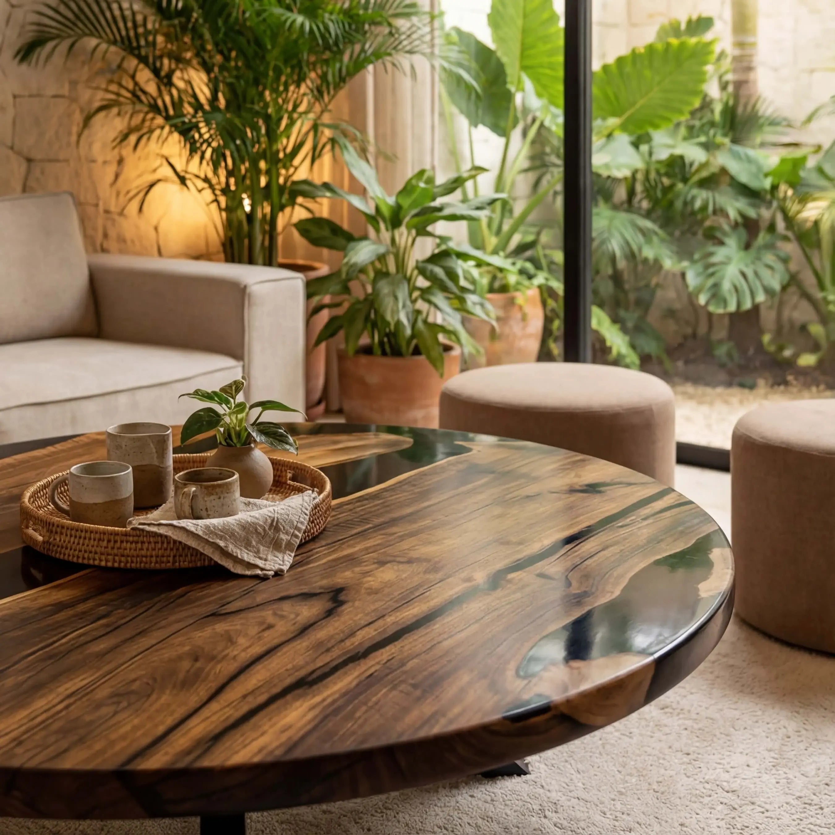 Custom-Black-Walnut-Epoxy-Resin-Round-Coffee-Table-Black-Resin-ORT-97-21