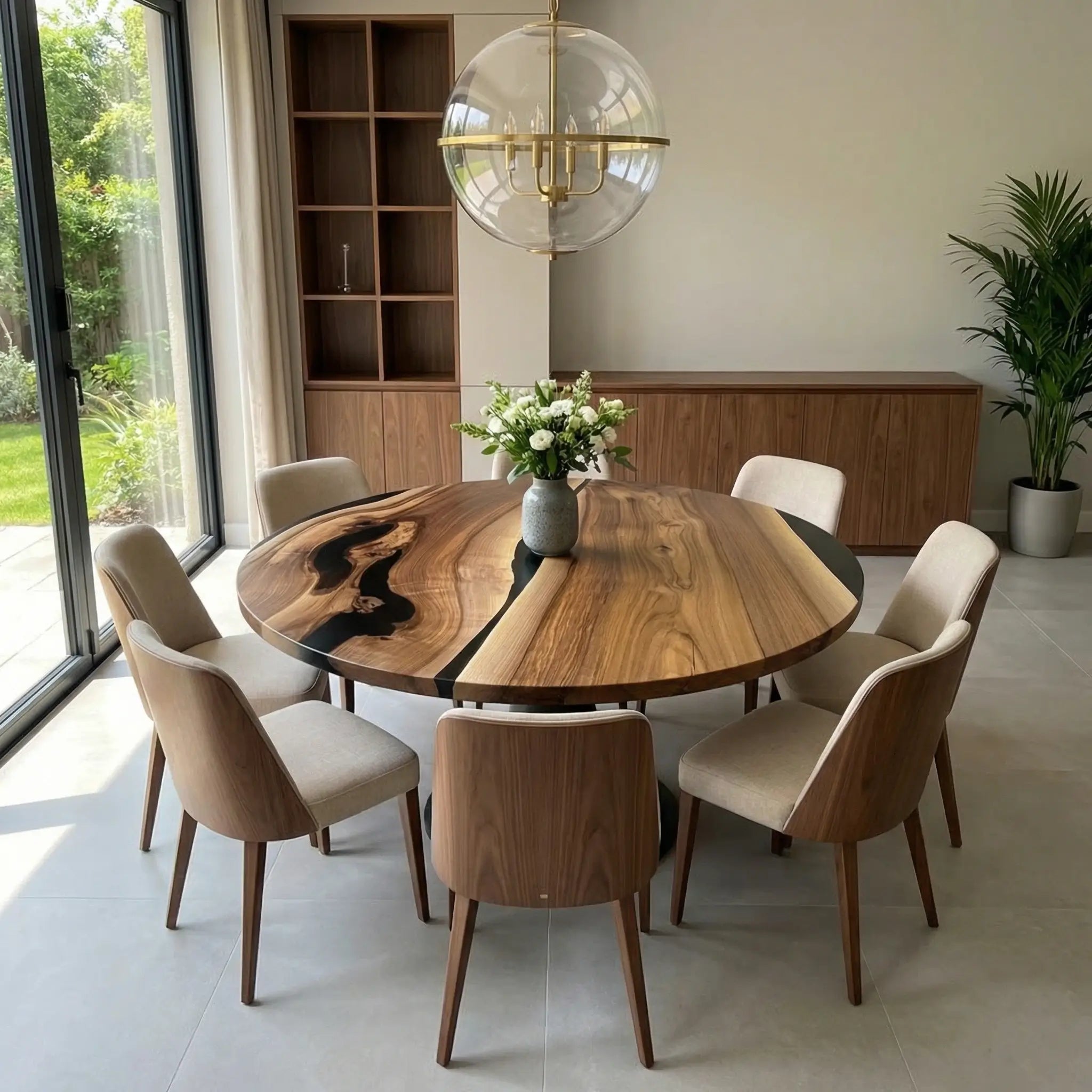 Custom-Black-Walnut-Epoxy-Resin-Round-Coffee-Table-Black-Resin-ORT-98-18