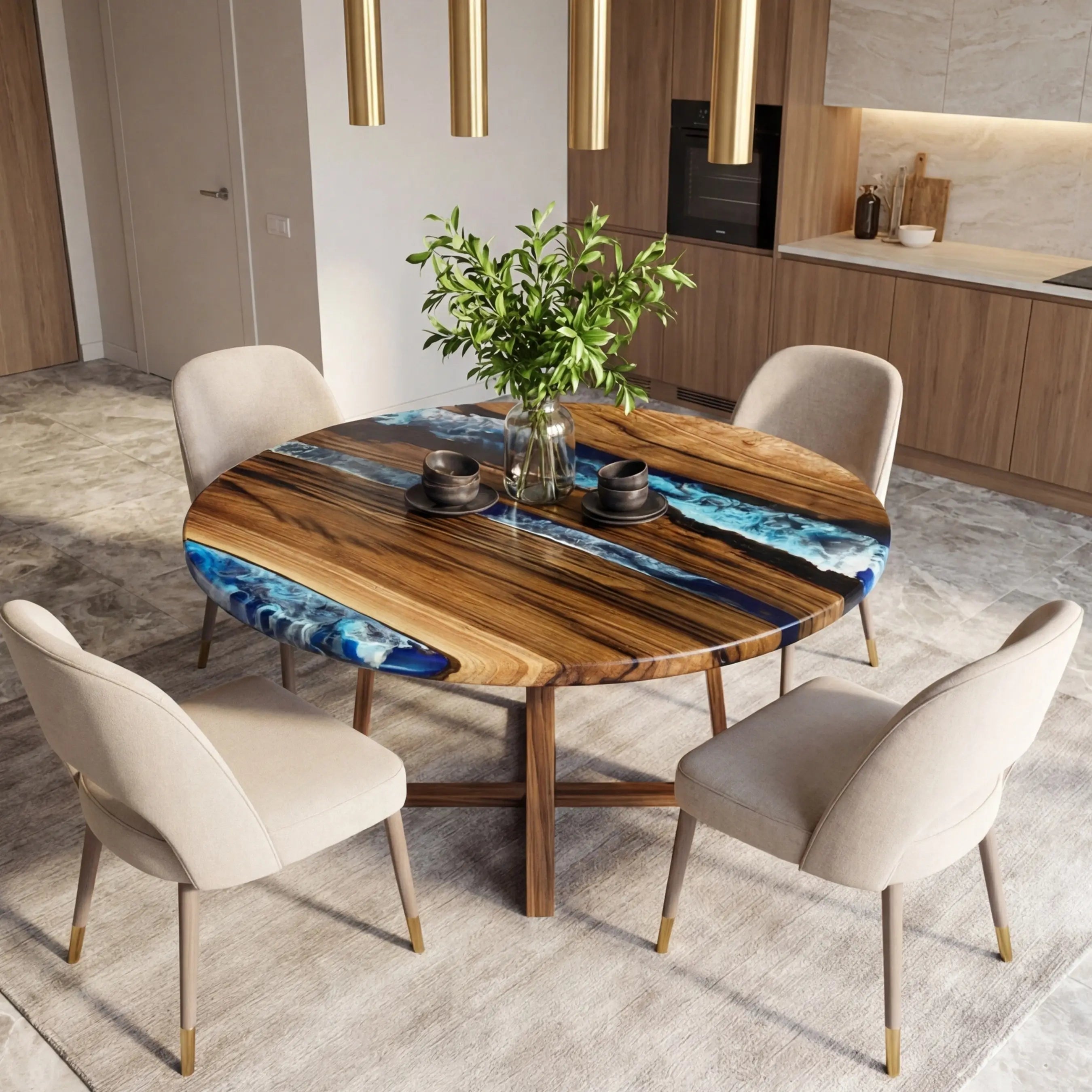 Custom-Black-Walnut-Epoxy-Resin-Round-Coffee-Table-Blue-Resin-ORT-26-18