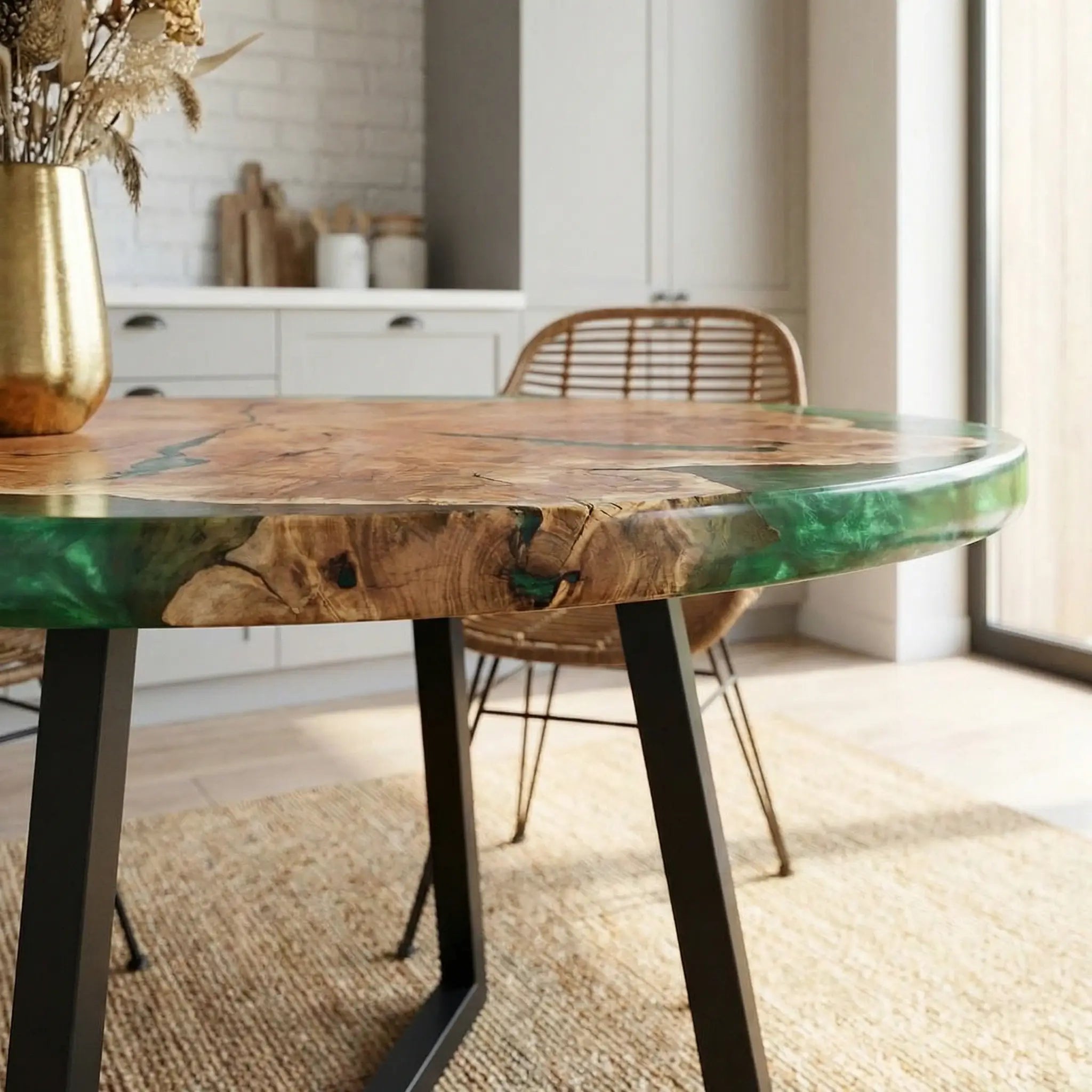 Custom-Black-Walnut-Epoxy-Resin-Round-Coffee-Table-Green-Resin-ERA-83-21