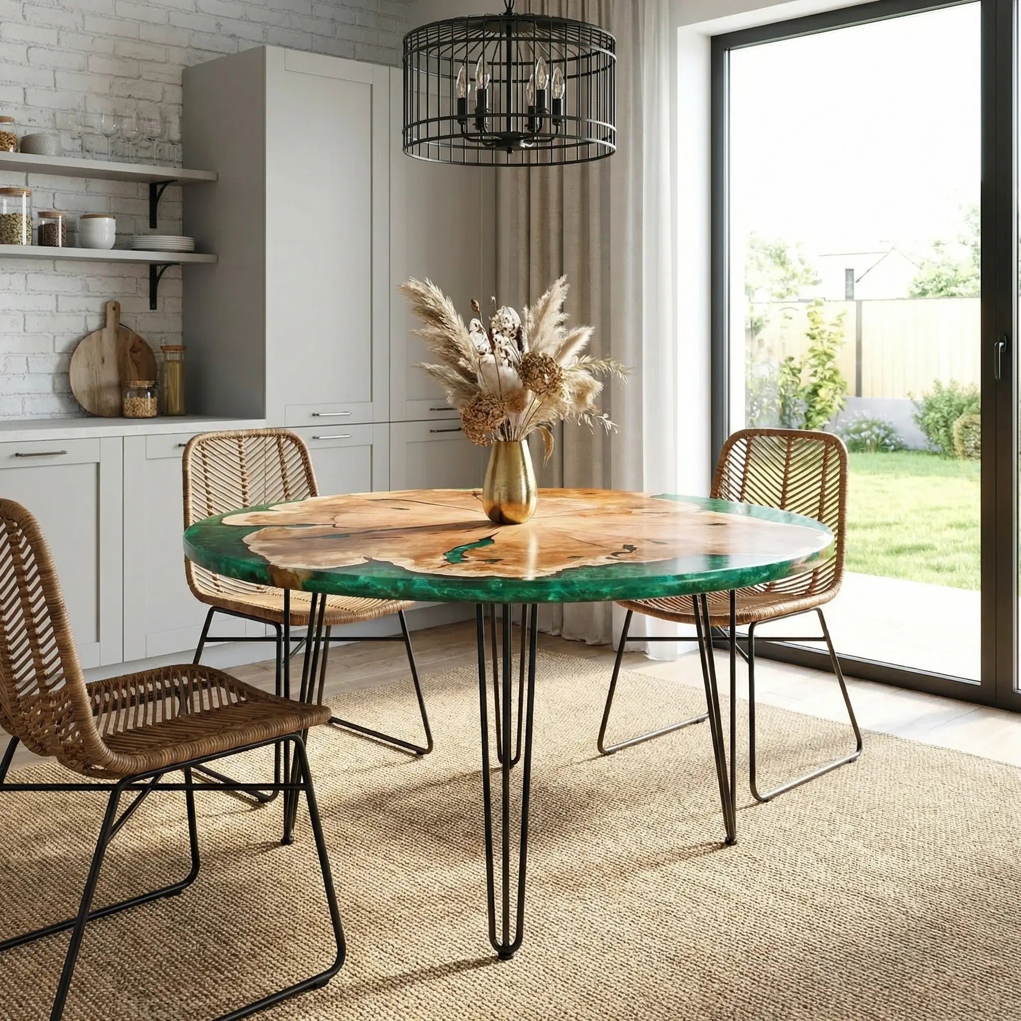 Custom-Black-Walnut-Epoxy-Resin-Round-Coffee-Table-Green-Resin-ERA-83-23
