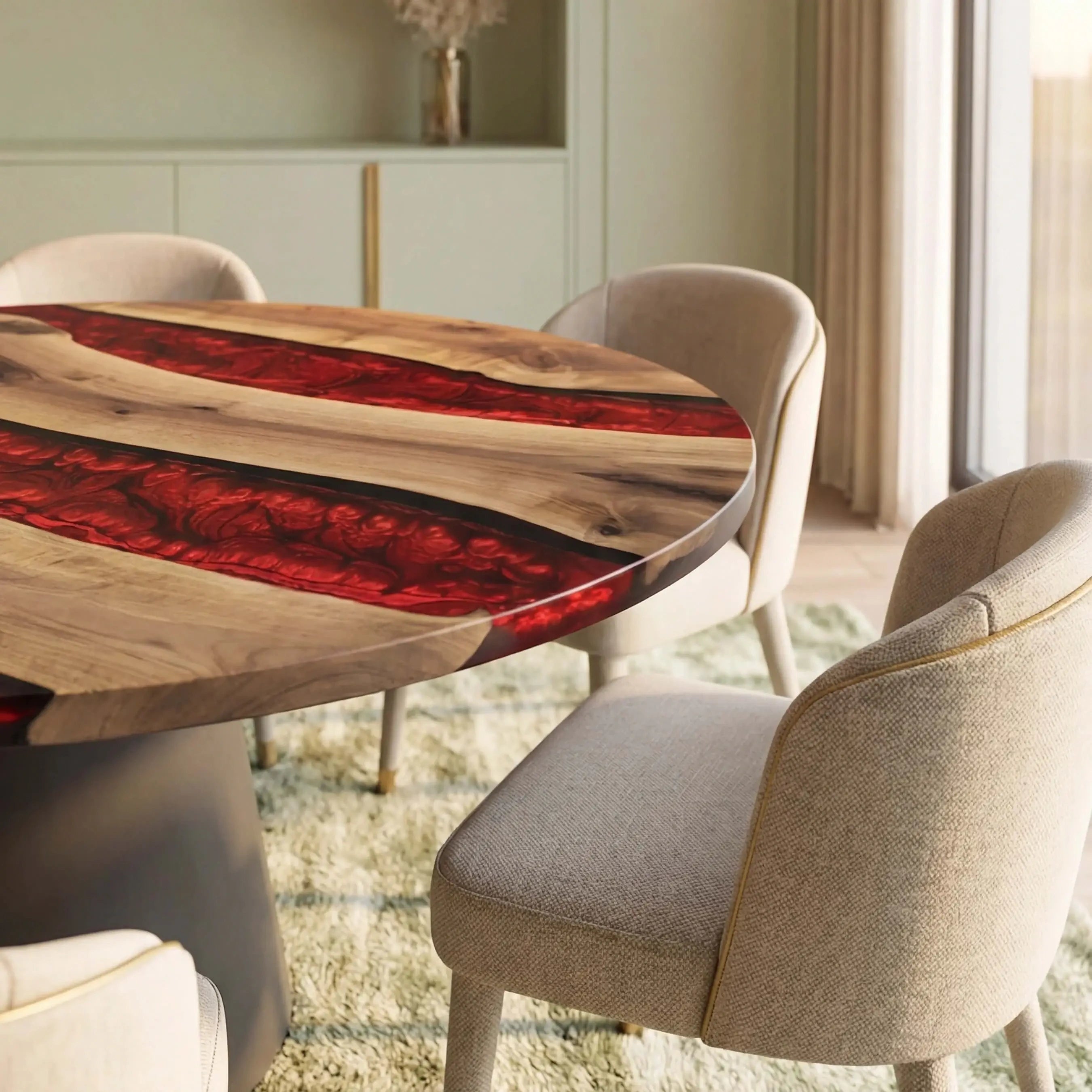 Custom-Black-Walnut-Epoxy-Resin-Round-Coffee-Table-Red-Resin-ORT-88-20