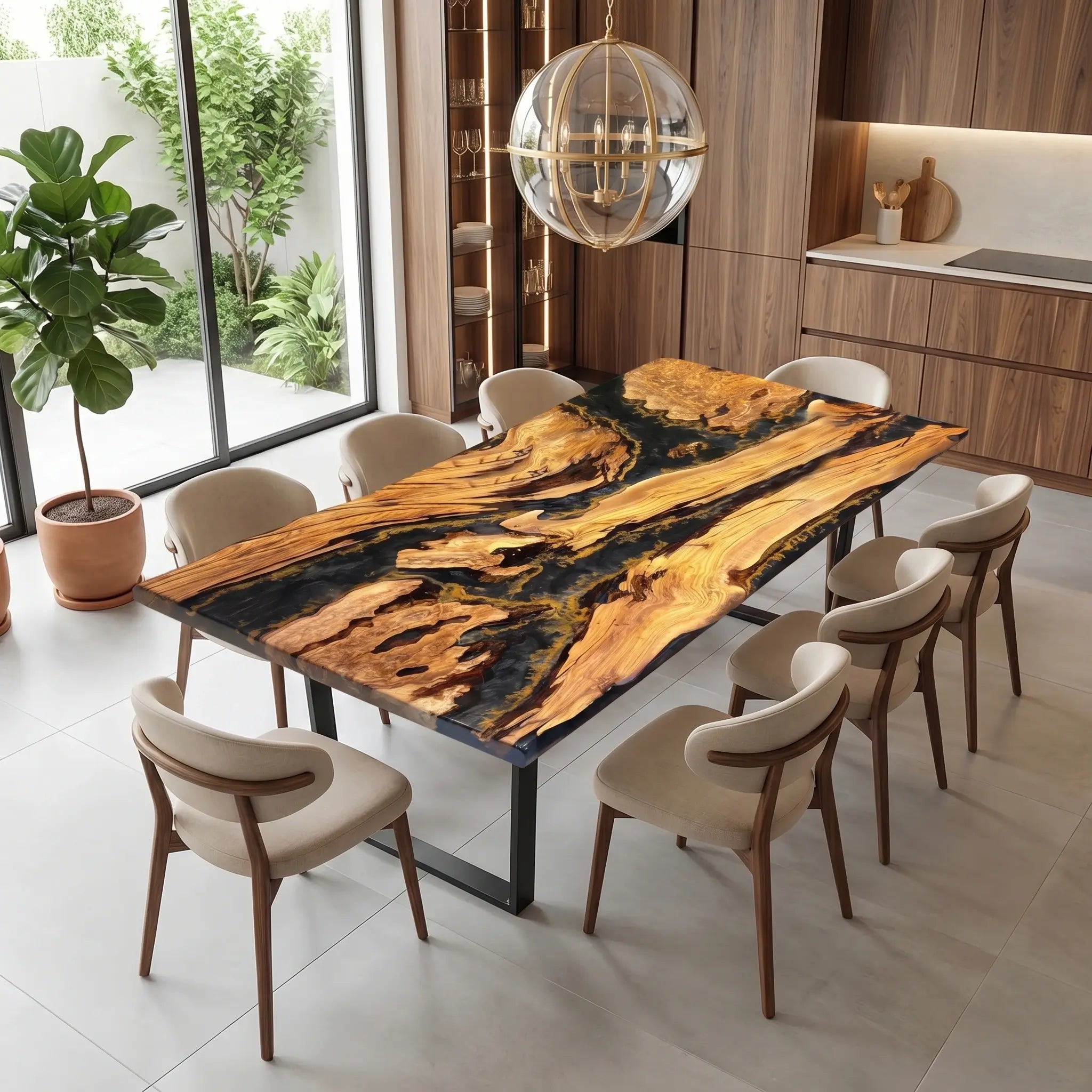 Custom-Olive-Epoxy-Resin-River-Table-Black-Gold-ERT-47-22