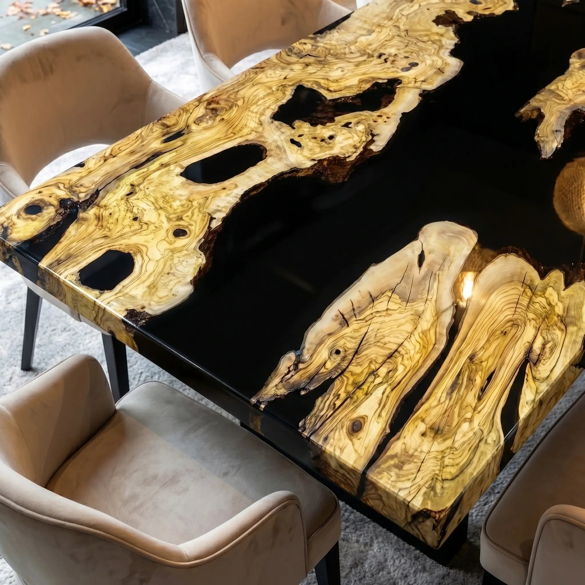 Custom-Olive-Epoxy-Resin-River-Table-Black-Resin-ORT-28-19