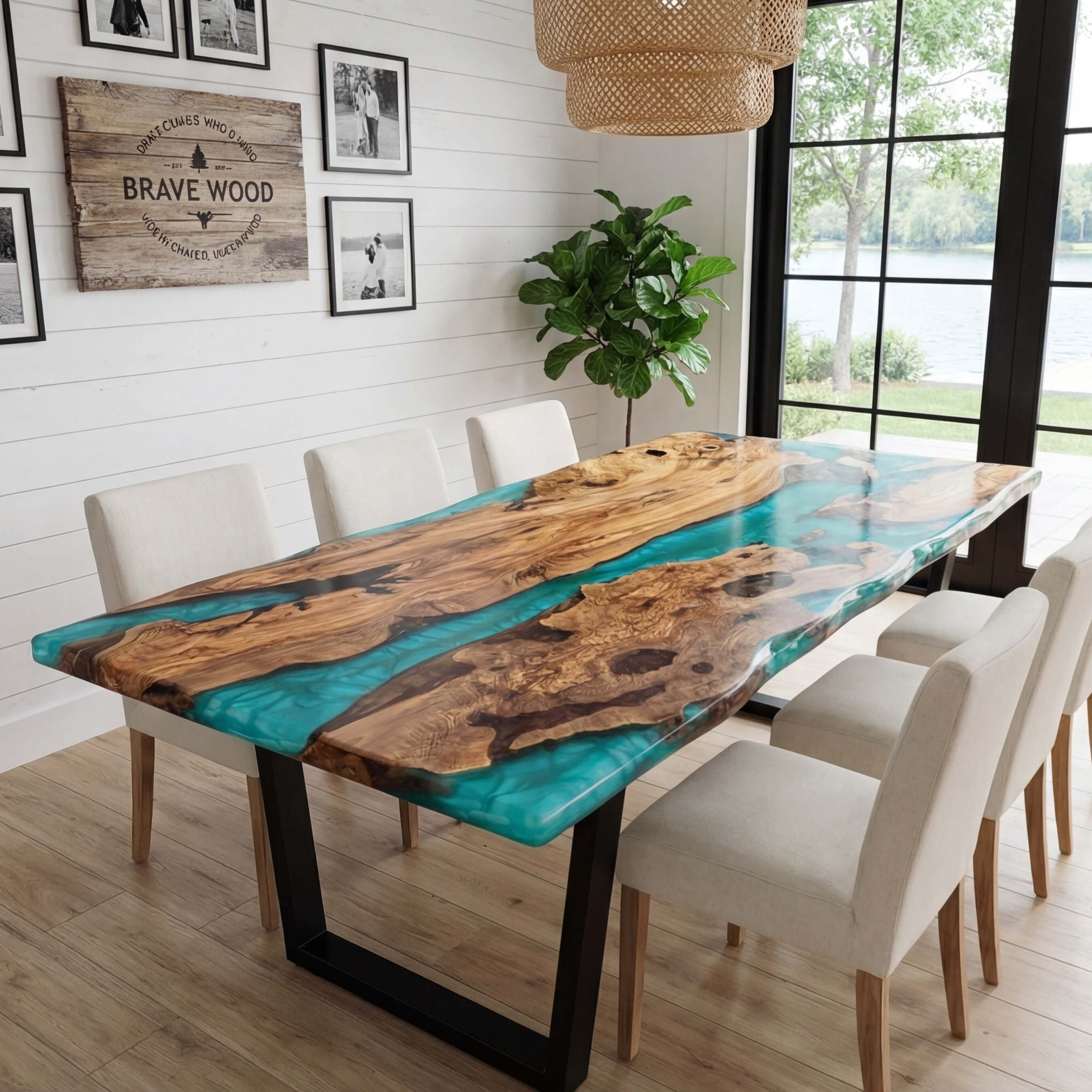 Custom-Olive-Epoxy-Resin-River-Table-Blue-Pearl-ERT-29-20