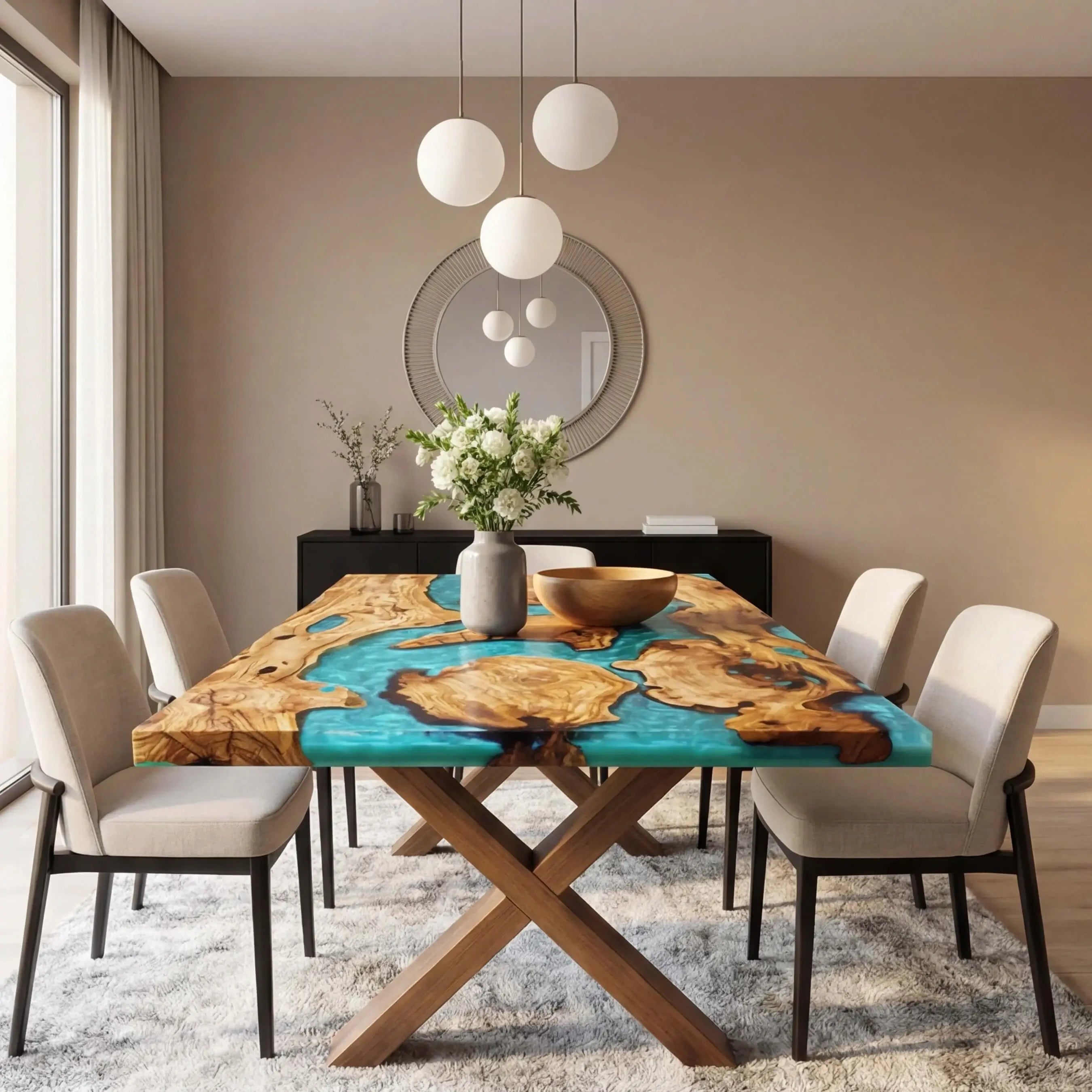 Custom-Olive-Epoxy-Resin-River-Table-Blue-Pearl-ORT-47-20