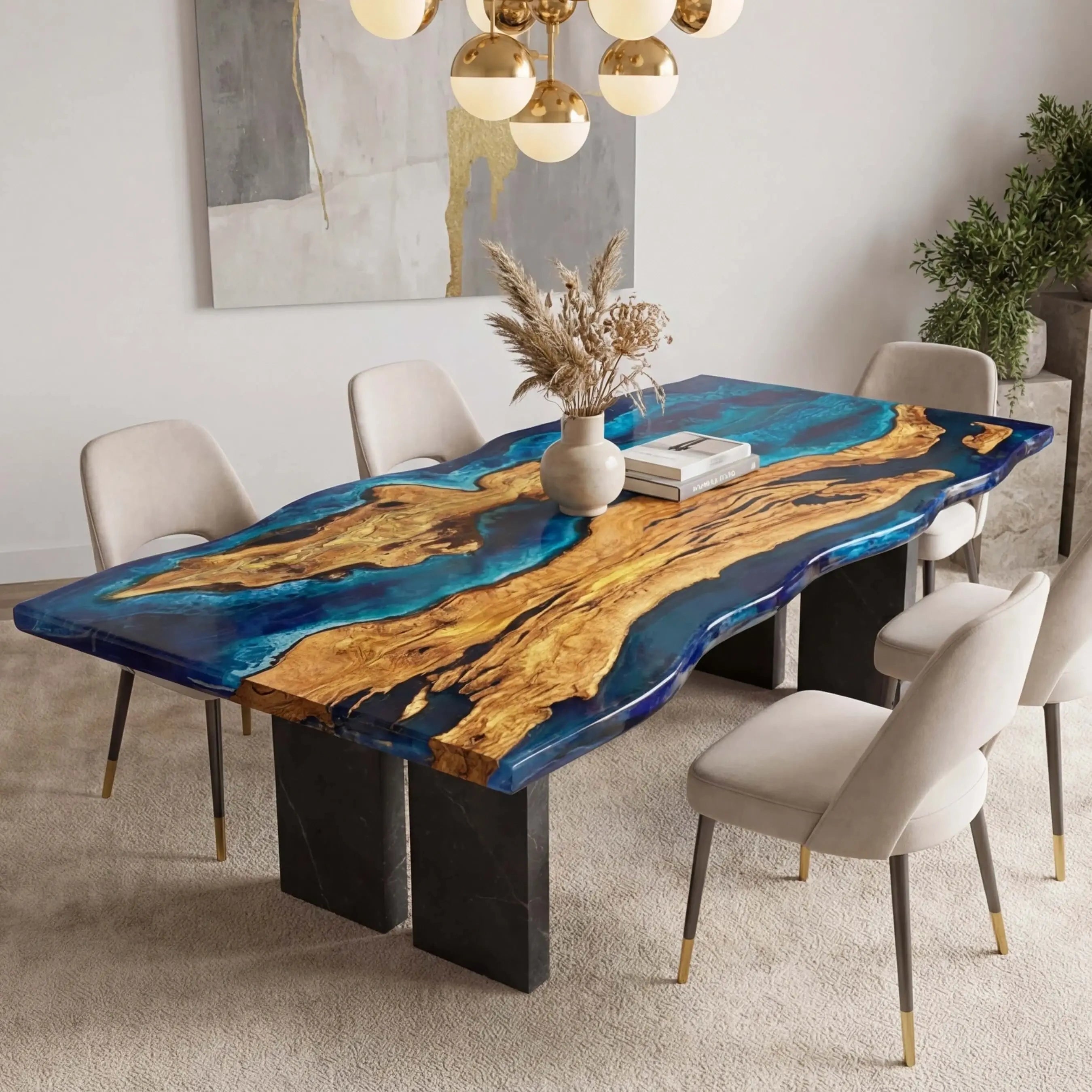 Custom-Olive-Epoxy-Resin-River-Table-Blue-Resin-ORT-67-20