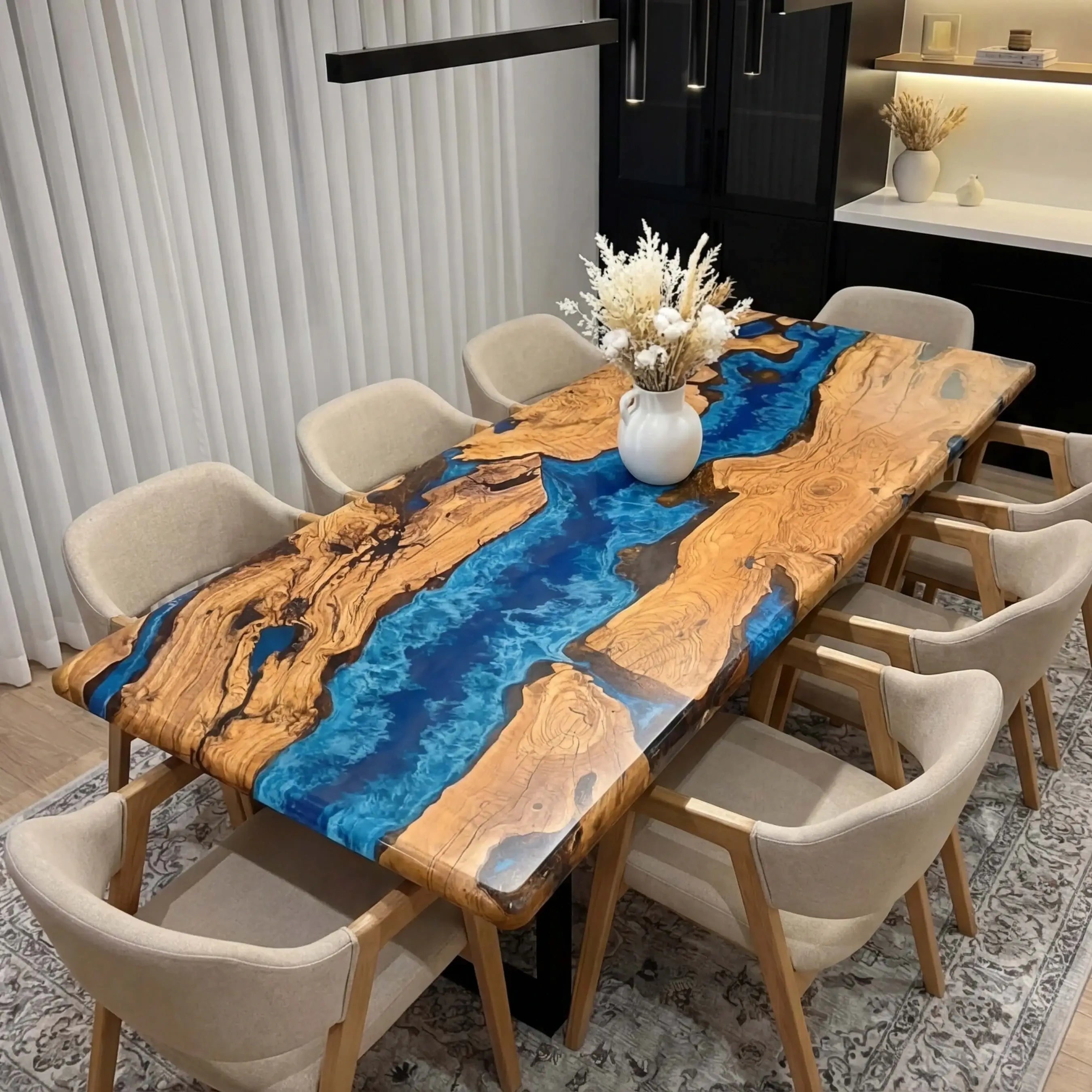 Custom-Olive-Epoxy-Resin-River-Table-Blue-Waves-AKT-57-19