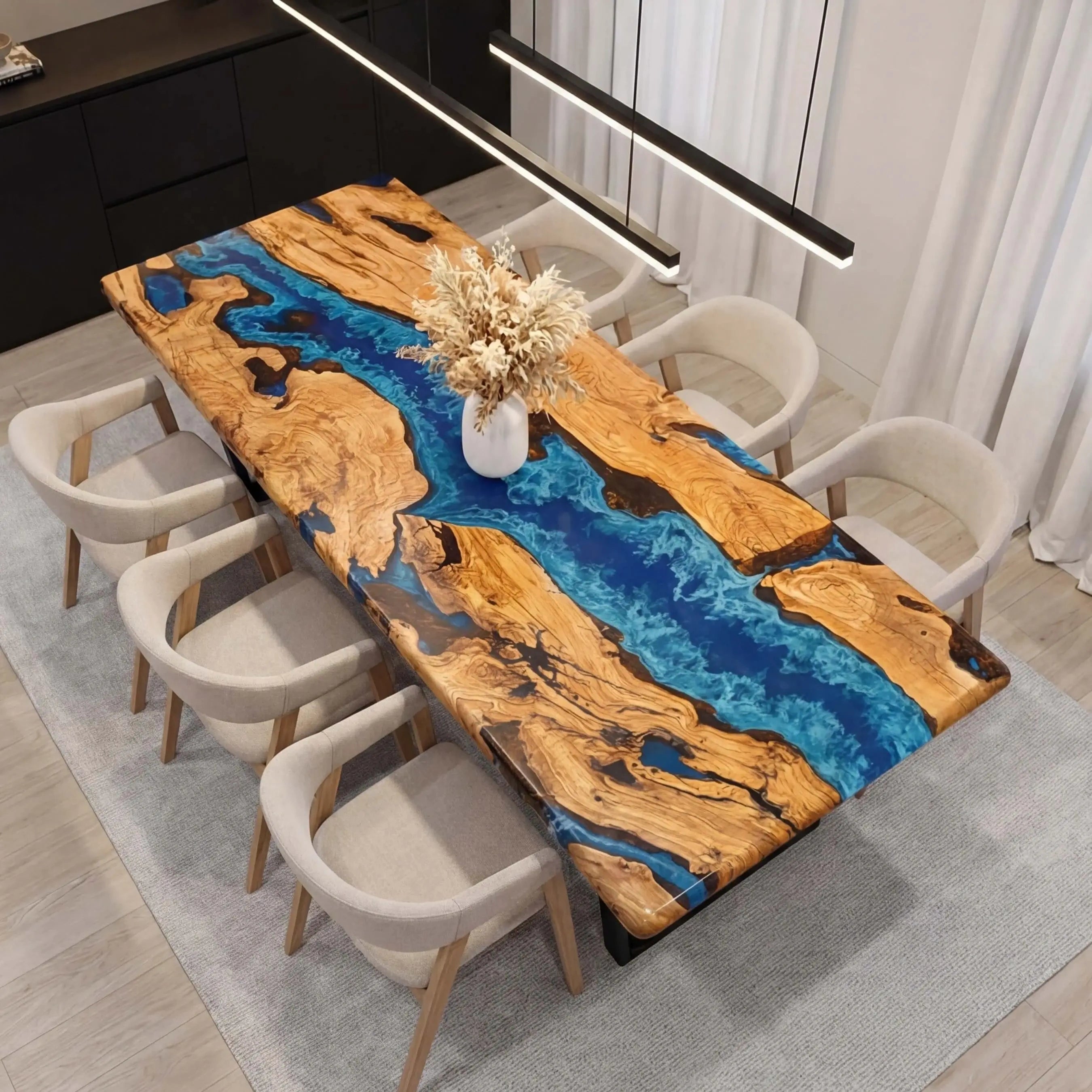Custom-Olive-Epoxy-Resin-River-Table-Blue-Waves-AKT-57-22