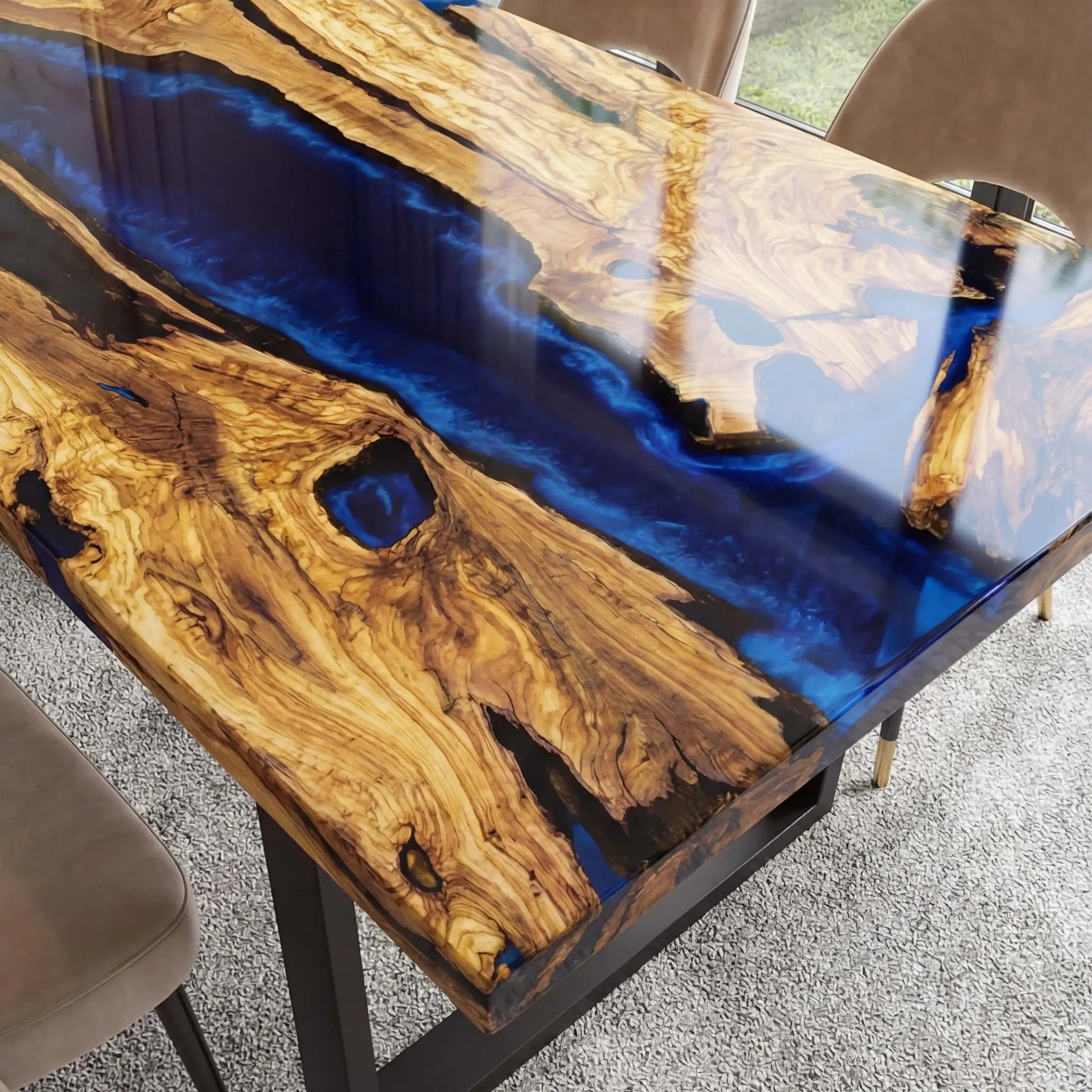 Custom-Olive-Epoxy-Resin-River-Table-Blue-Waves-ERT-33-19