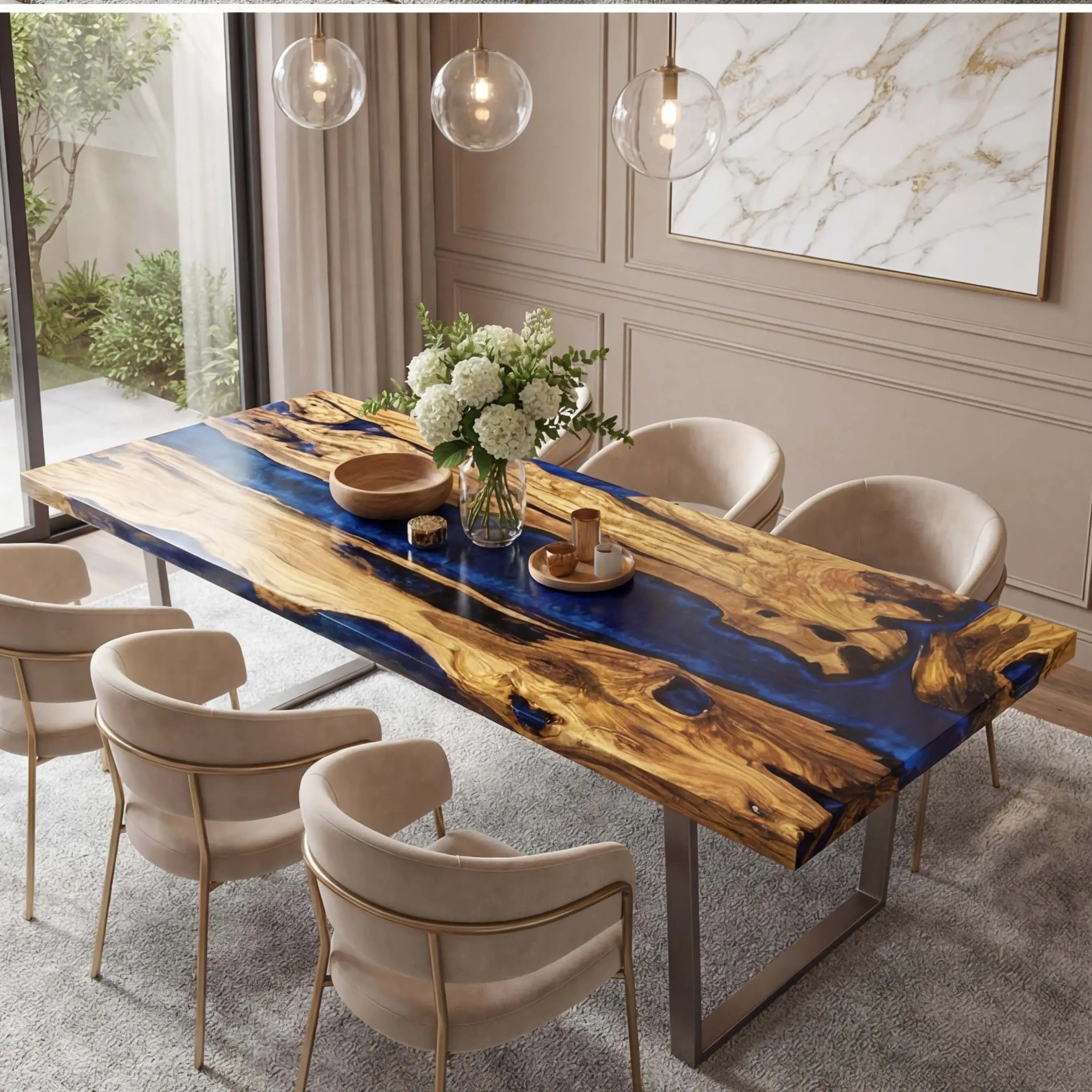 Custom-Olive-Epoxy-Resin-River-Table-Blue-Waves-ERT-33-21