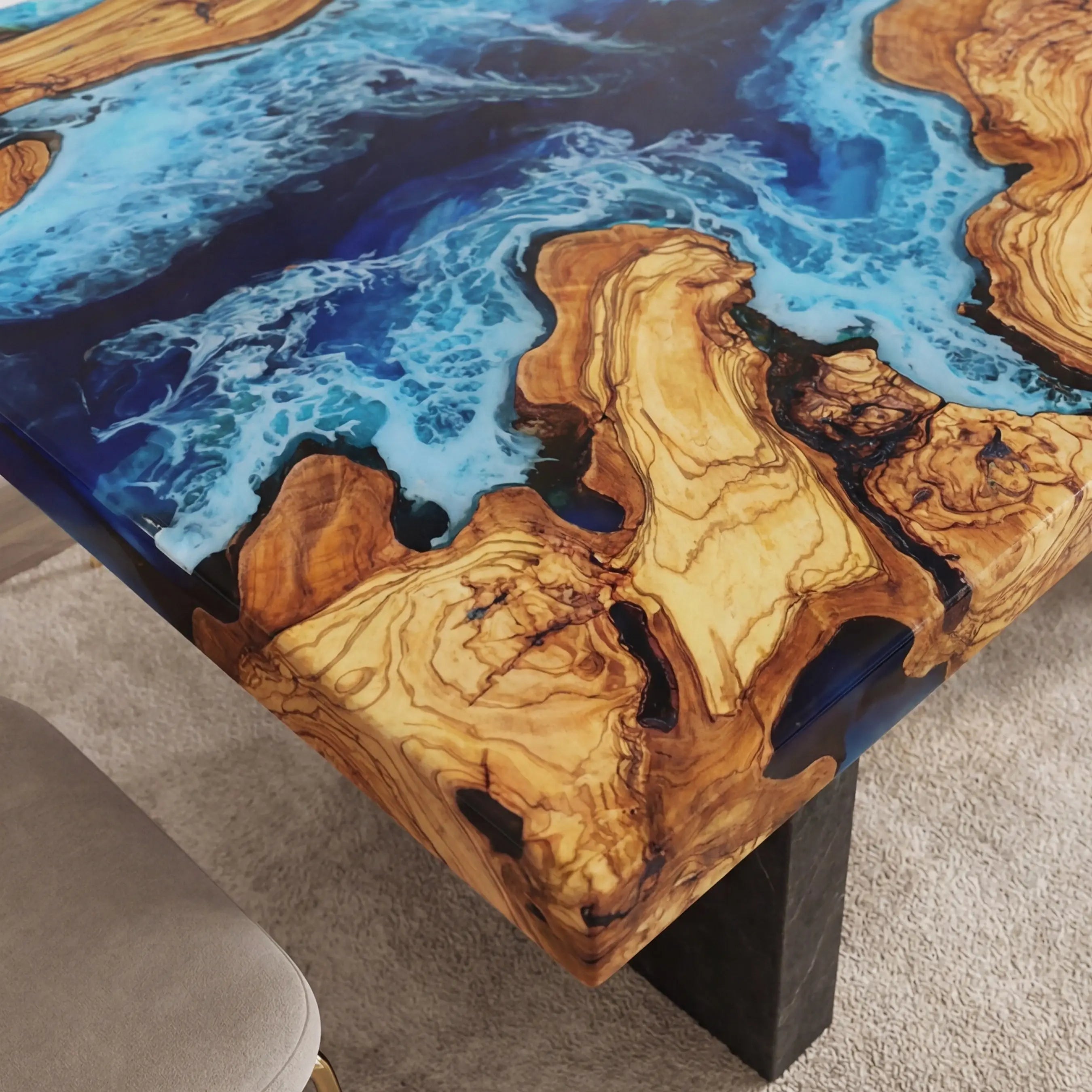Custom-Olive-Epoxy-Resin-River-Table-Blue-Waves-ERT-38-22