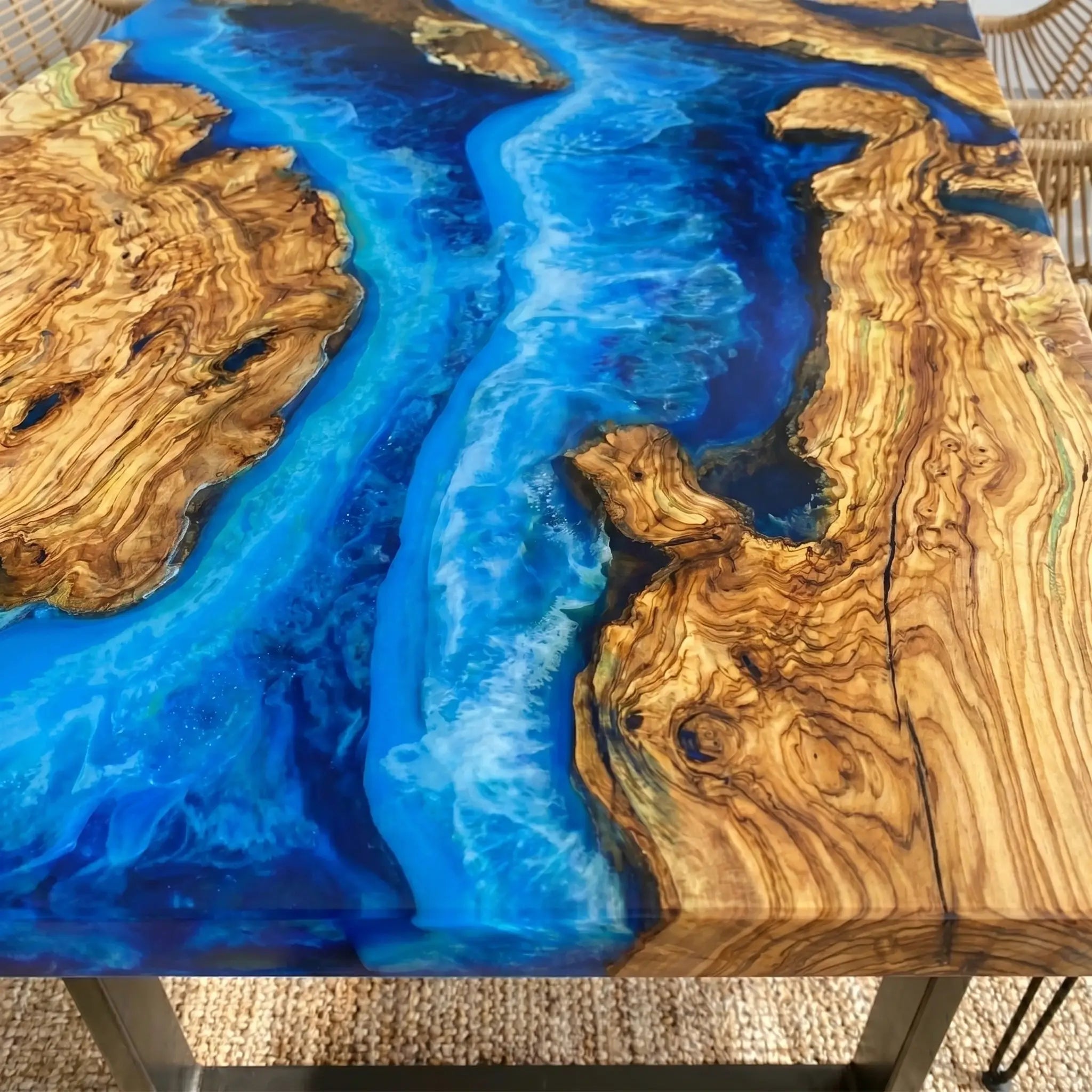 Custom-Olive-Epoxy-Resin-River-Table-Blue-Waves-JYT-37-19