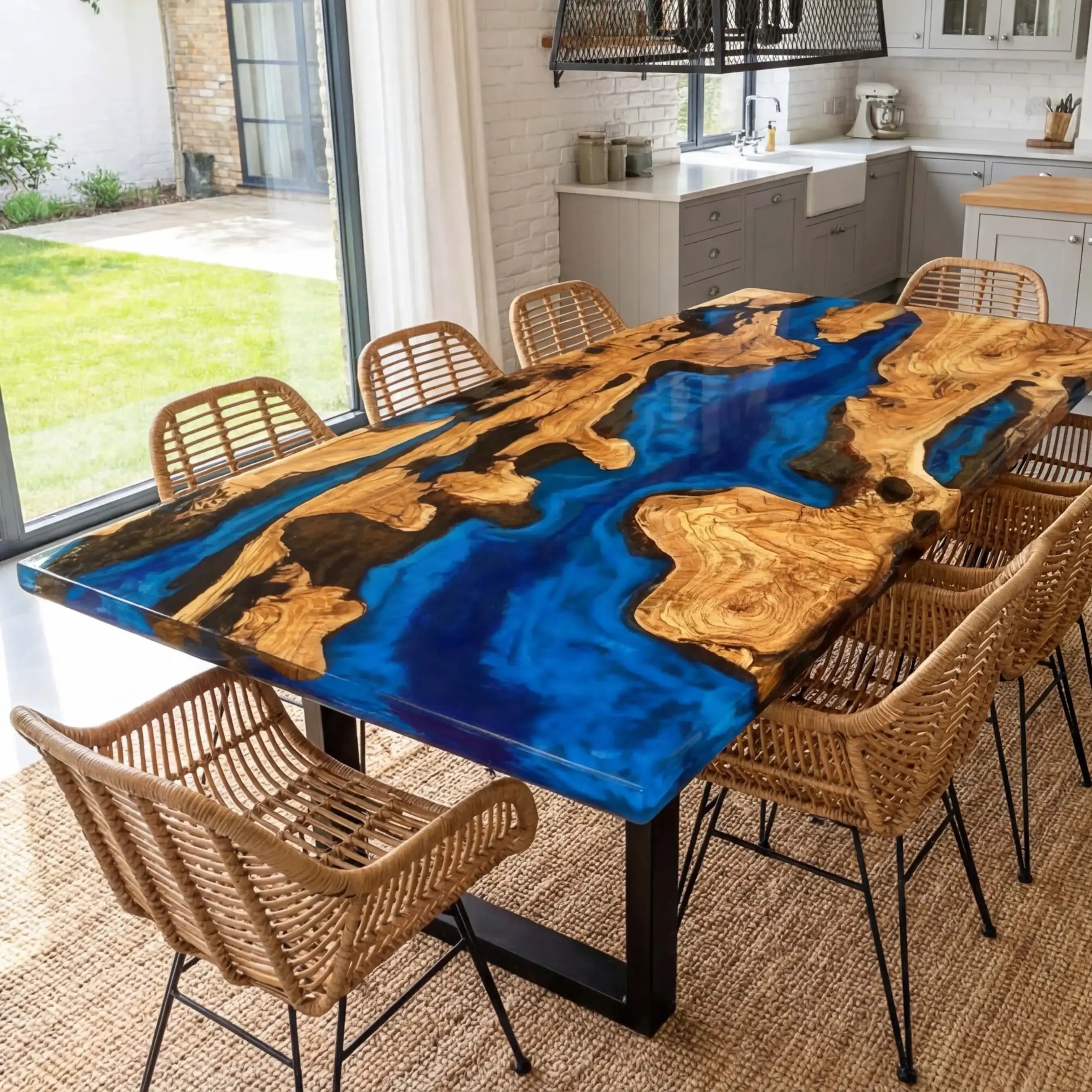 Custom-Olive-Epoxy-Resin-River-Table-Blue-Waves-RXT-82-21
