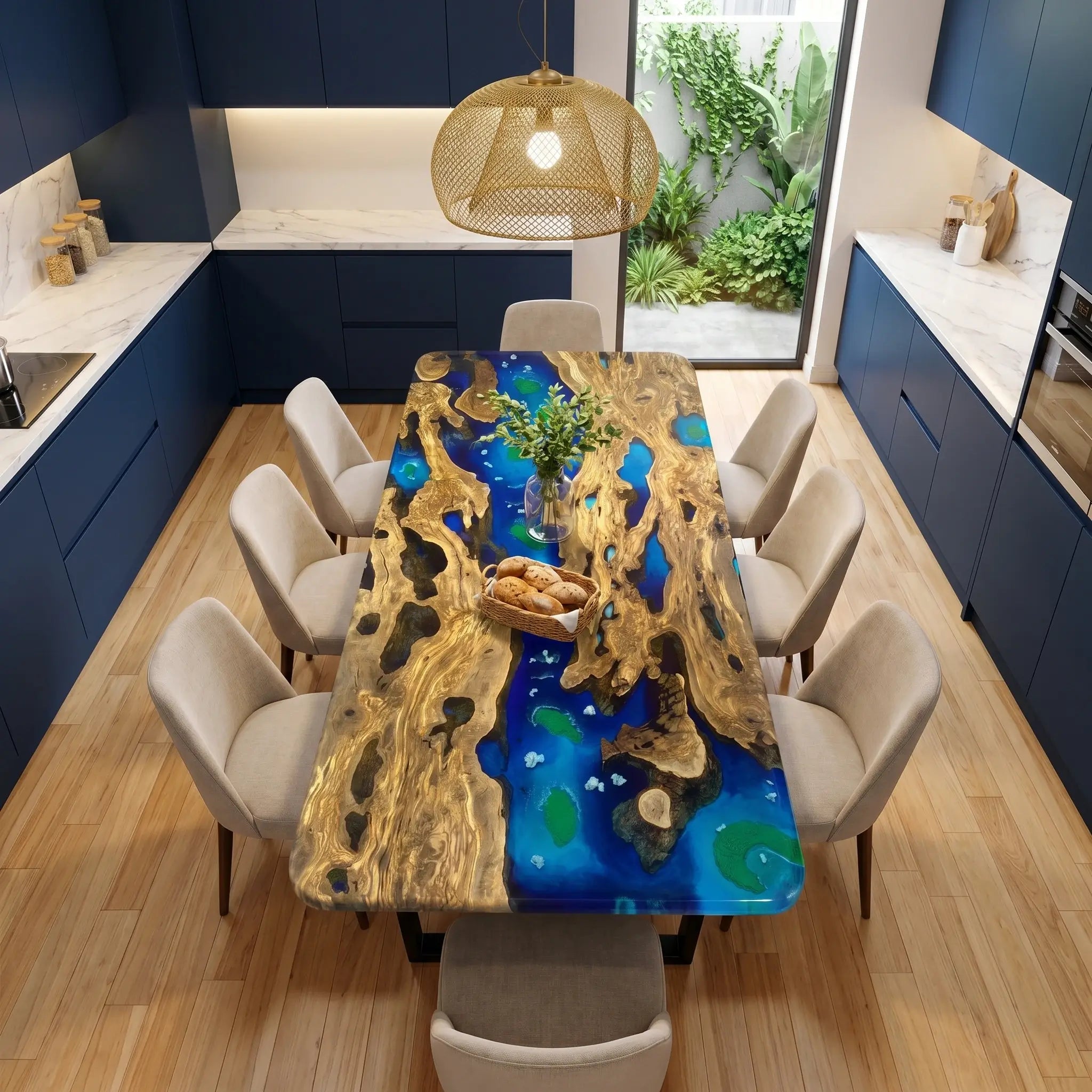 Custom-Olive-Epoxy-Resin-River-Table-Blue-Waves-YTR-47-22