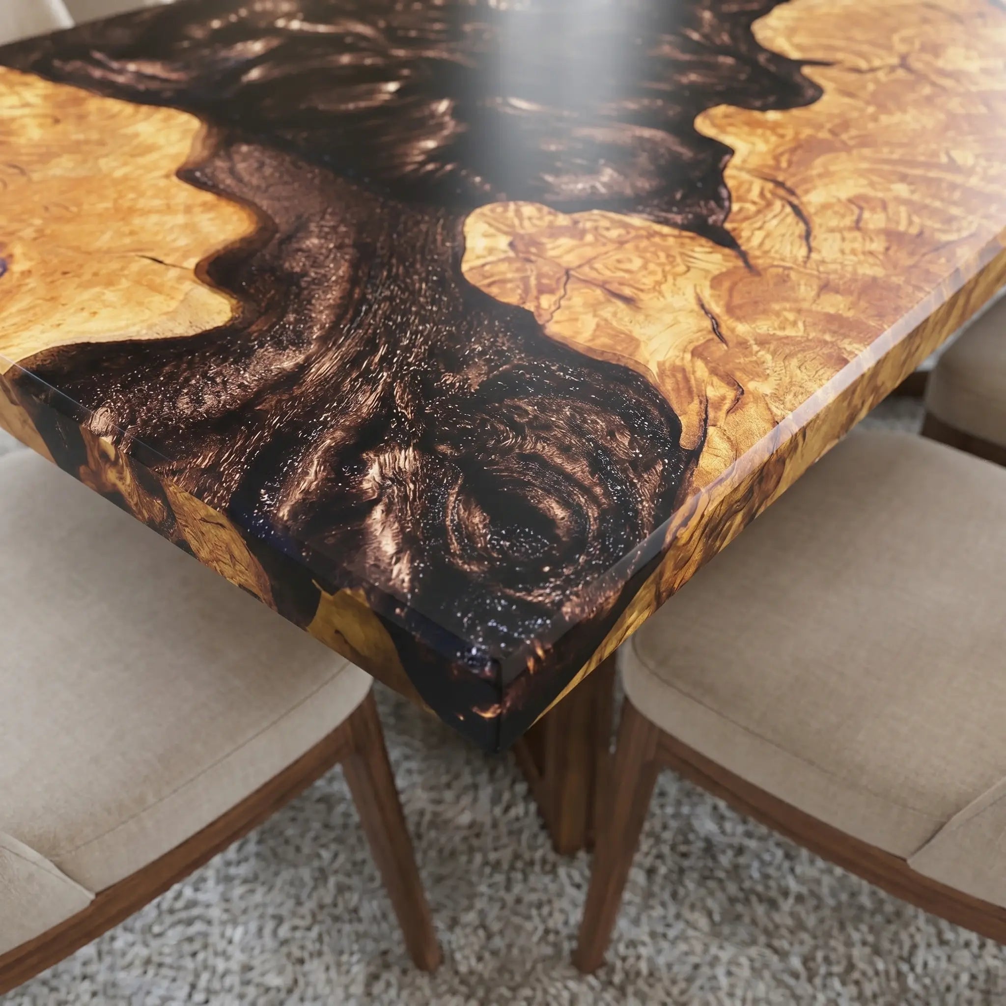 Custom-Olive-Epoxy-Resin-River-Table-Brown-Resin-ERT-79-20