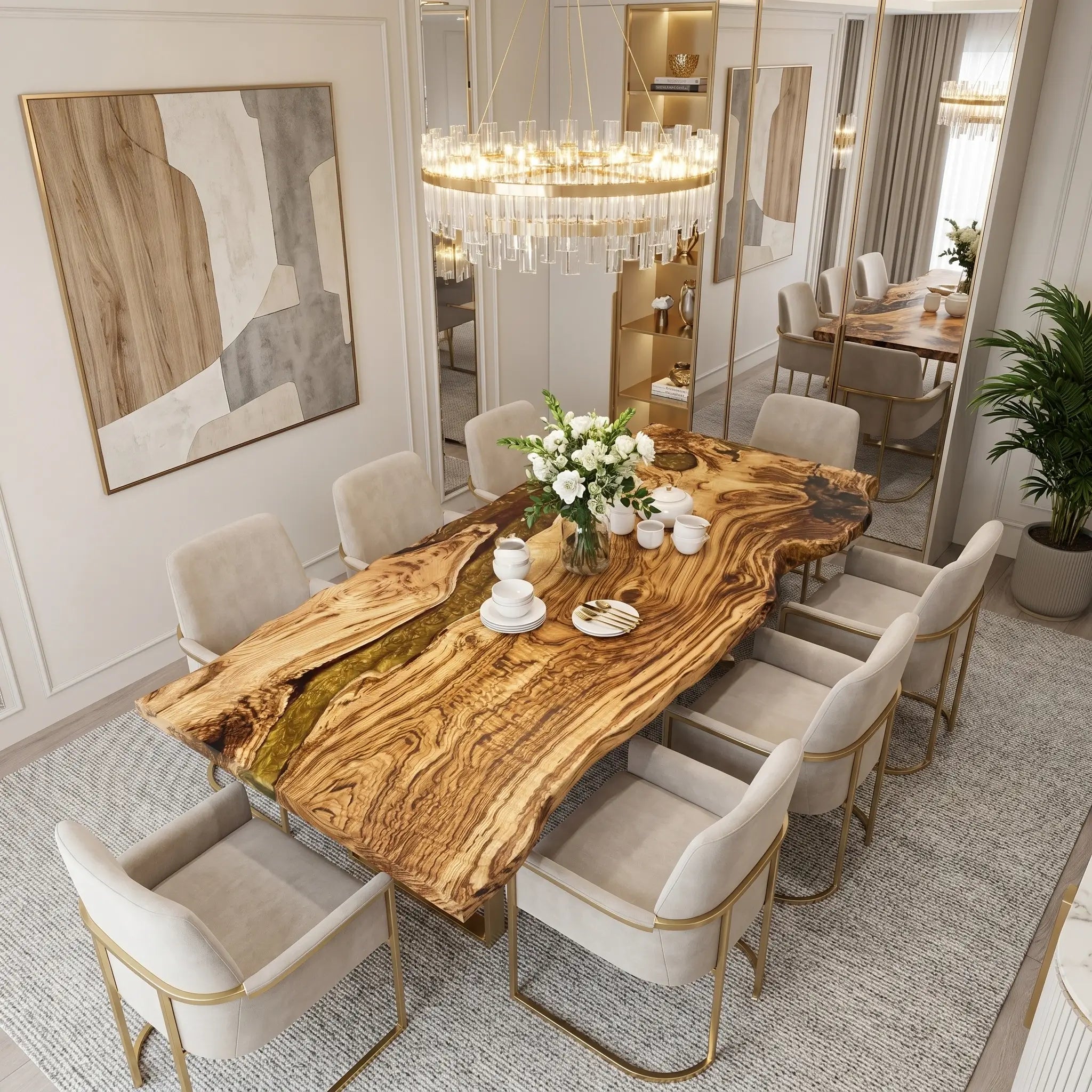 Custom-Olive-Epoxy-Resin-River-Table-Gold-KZT-58-20