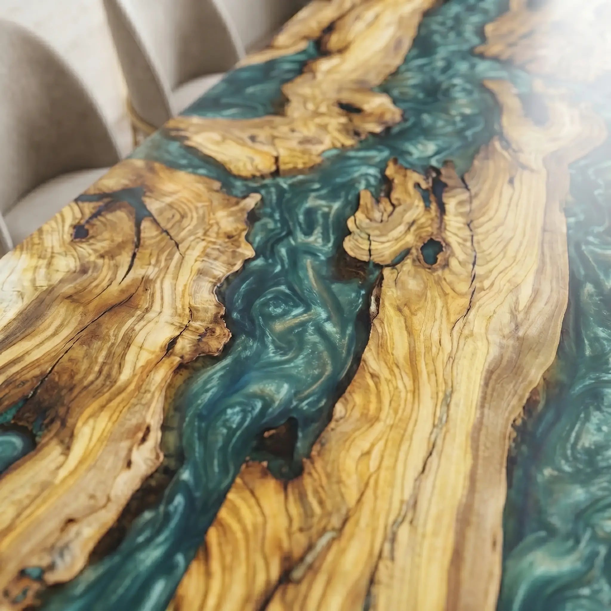 Custom-Olive-Epoxy-Resin-River-Table-Green-Pearl-ART-74-19