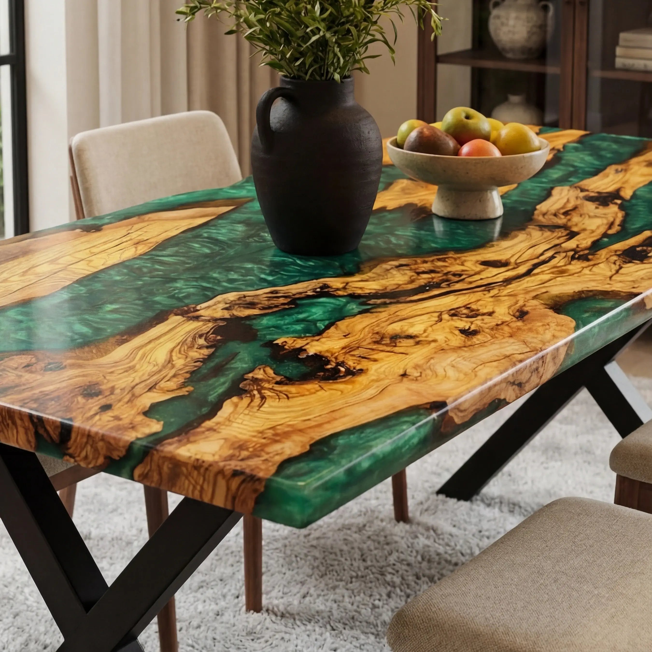 Custom-Olive-Epoxy-Resin-River-Table-Green-Pearl-CRT-56-20