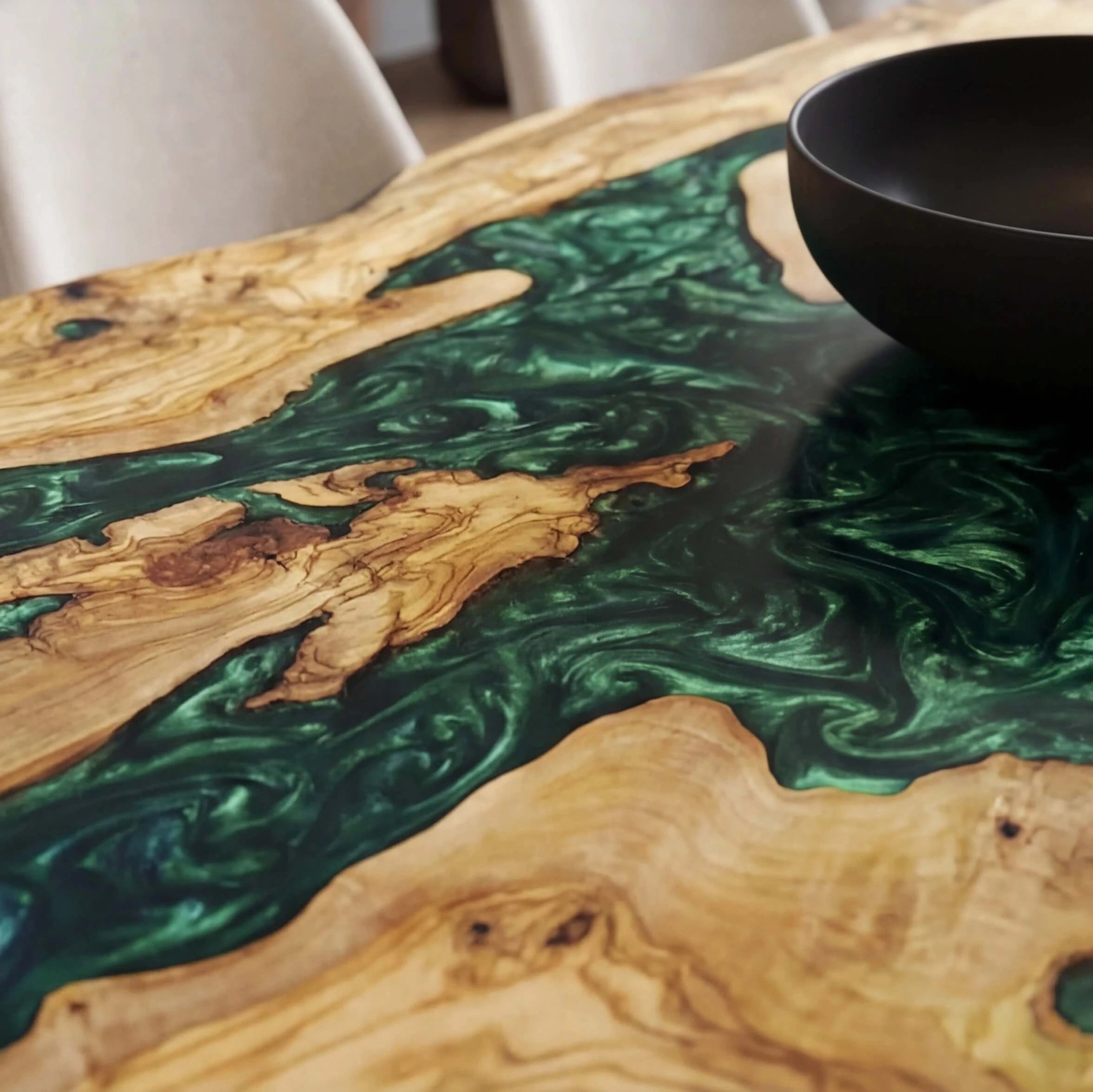 Custom-Olive-Epoxy-Resin-River-Table-Green-Pearl-ZRT-84-22