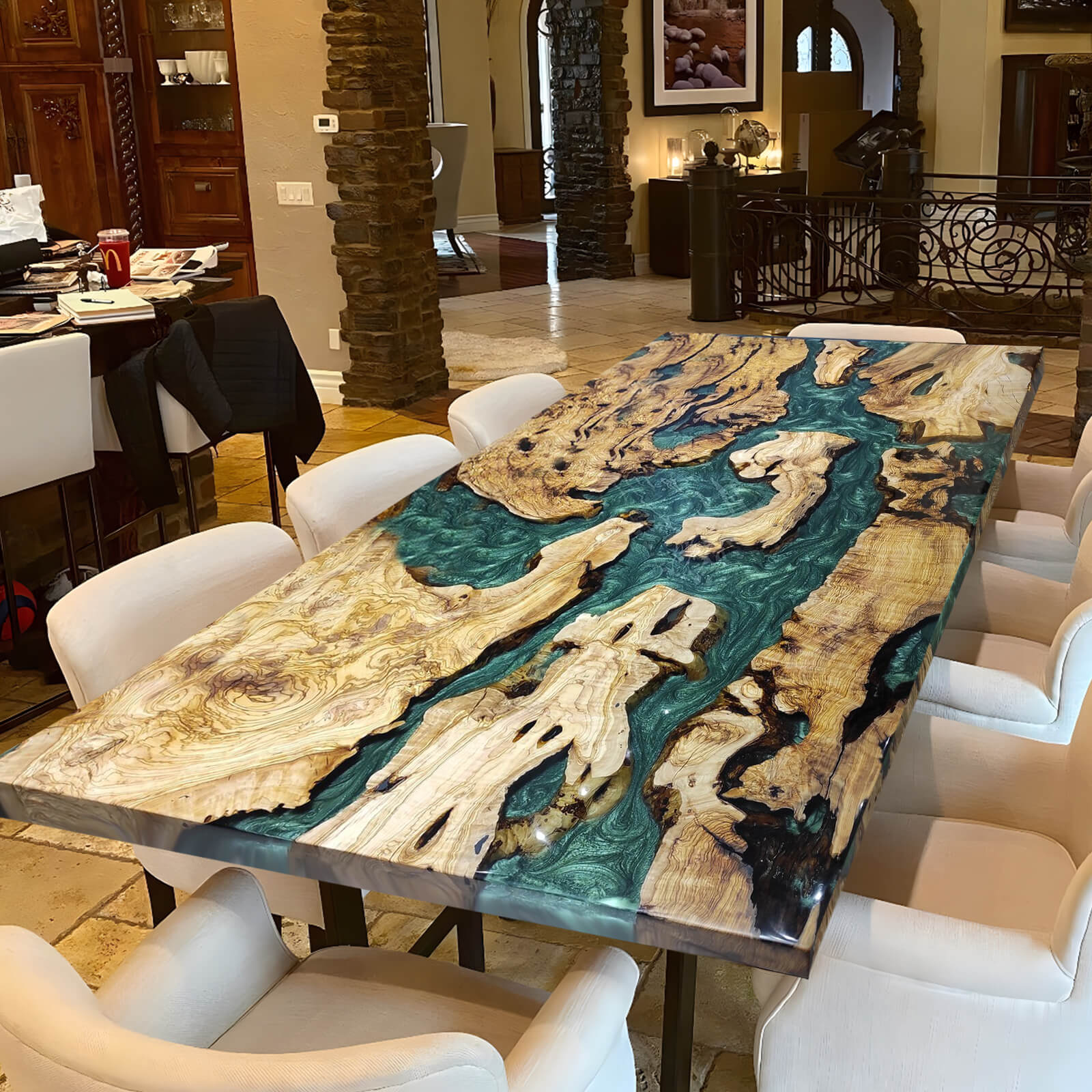 custom-olive-epoxy-resin-river-table-pearl-green-trt-63-12