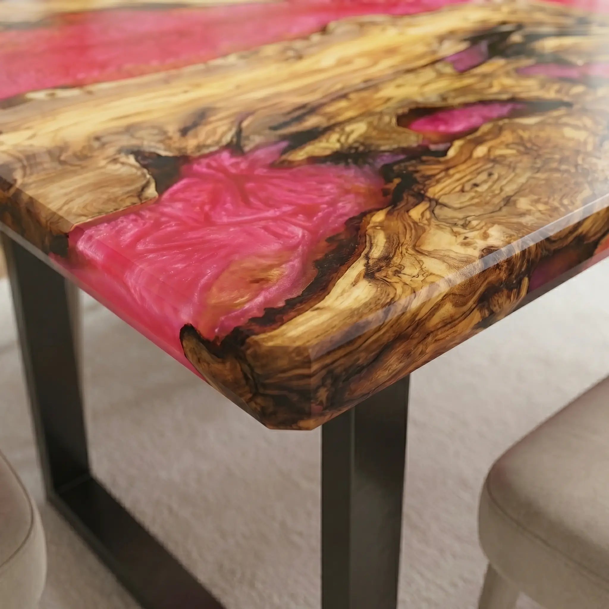 Custom-Olive-Epoxy-Resin-River-Table-Pink-Resin-ERB-82-19