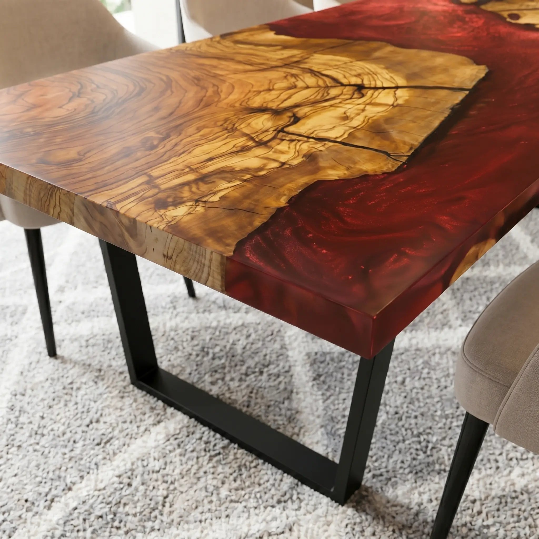 Custom-Olive-Epoxy-Resin-River-Table-Red-Resin-ORO-66-20