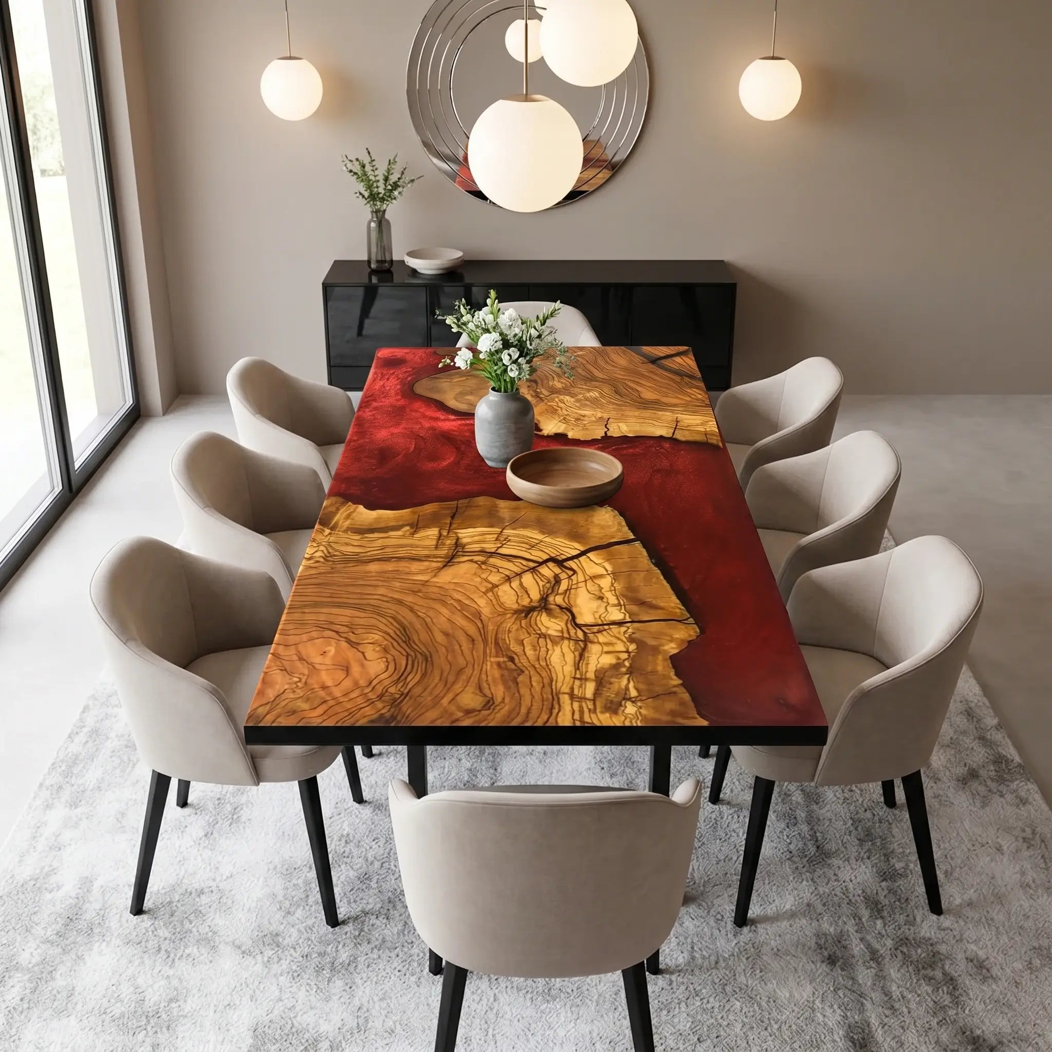 Custom-Olive-Epoxy-Resin-River-Table-Red-Resin-ORO-66-23