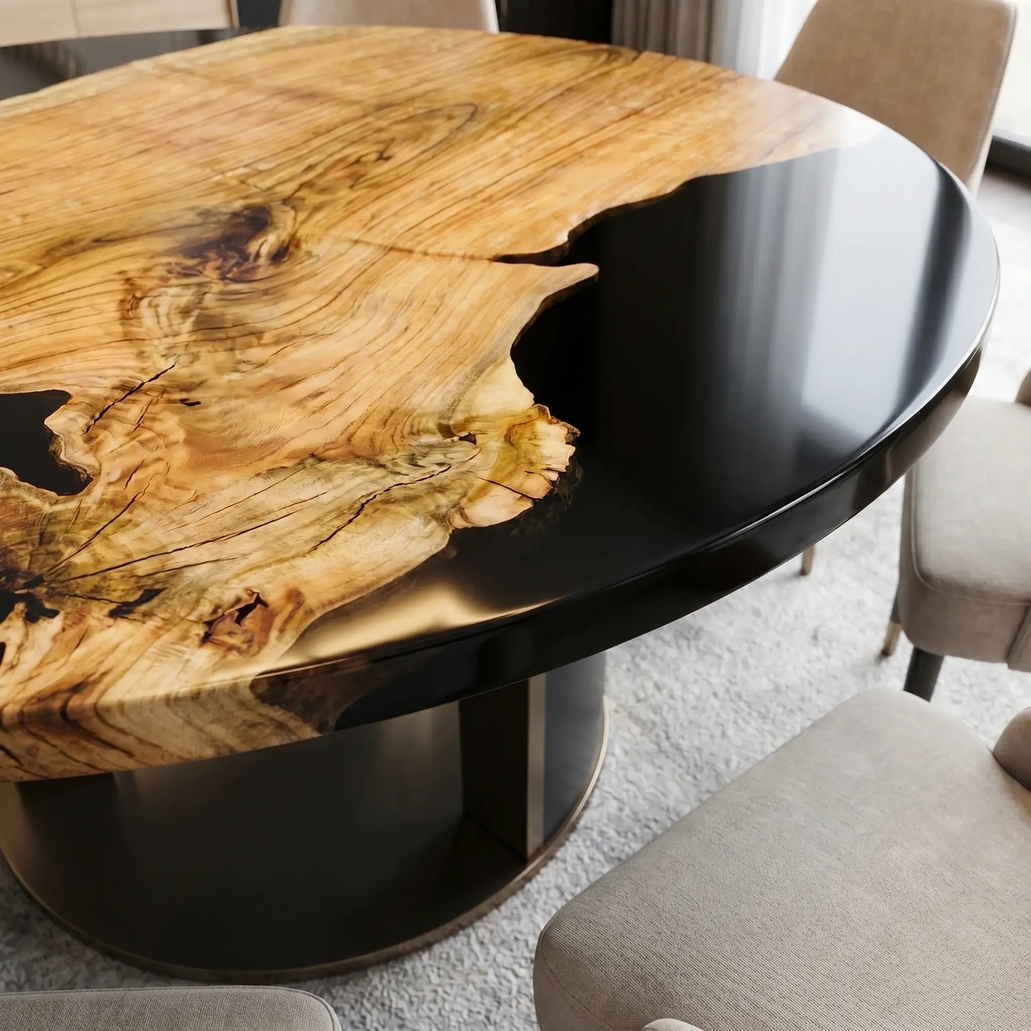 Custom-Olive-Epoxy-Resin-Round-Coffee-Table-Black-Resin-ERT-74-19