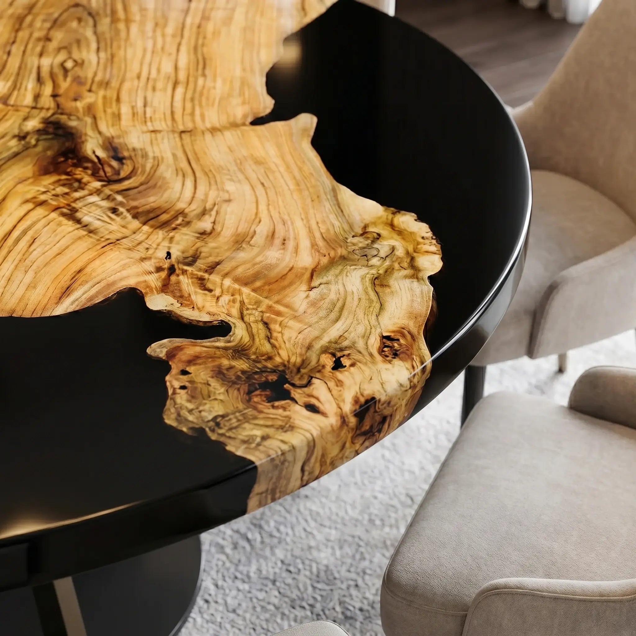 Custom-Olive-Epoxy-Resin-Round-Coffee-Table-Black-Resin-ERT-74-20