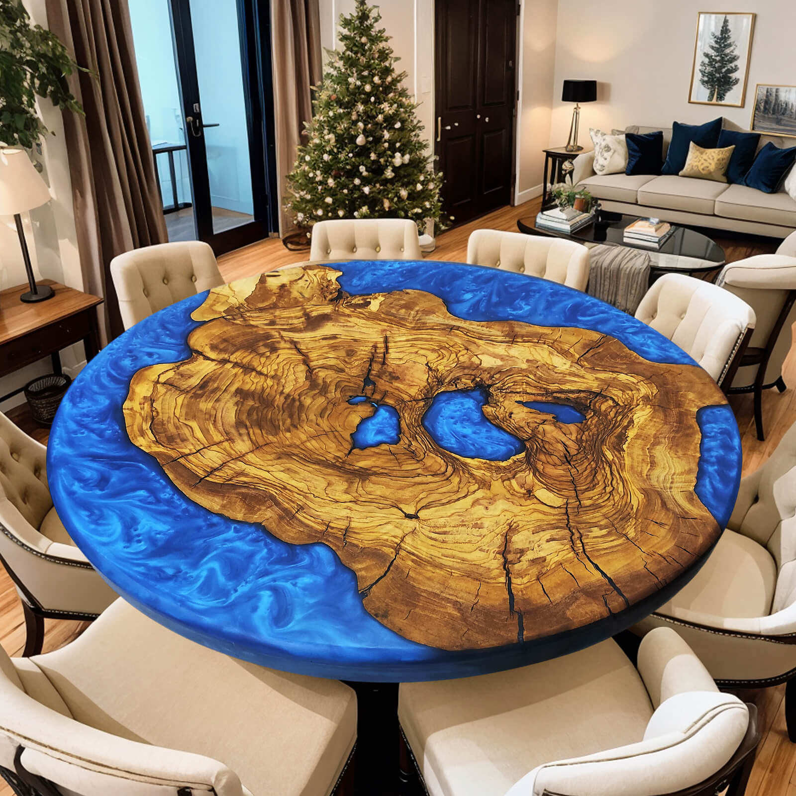 custom-olive-epoxy-resin-round-coffee-table-blue-resin-erk-59-56