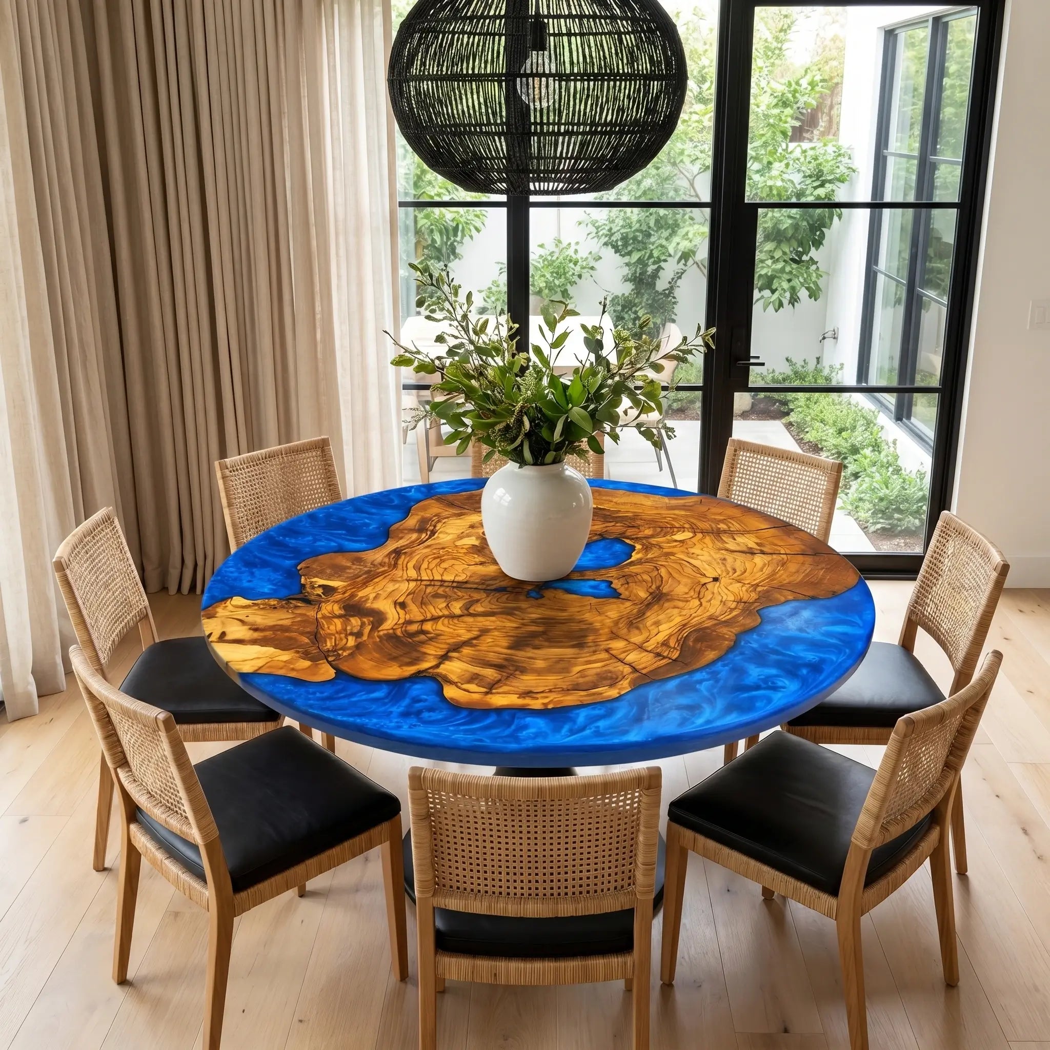Custom-Olive-Epoxy-Resin-Round-Coffee-Table-Blue-Resin-ERK-59-18