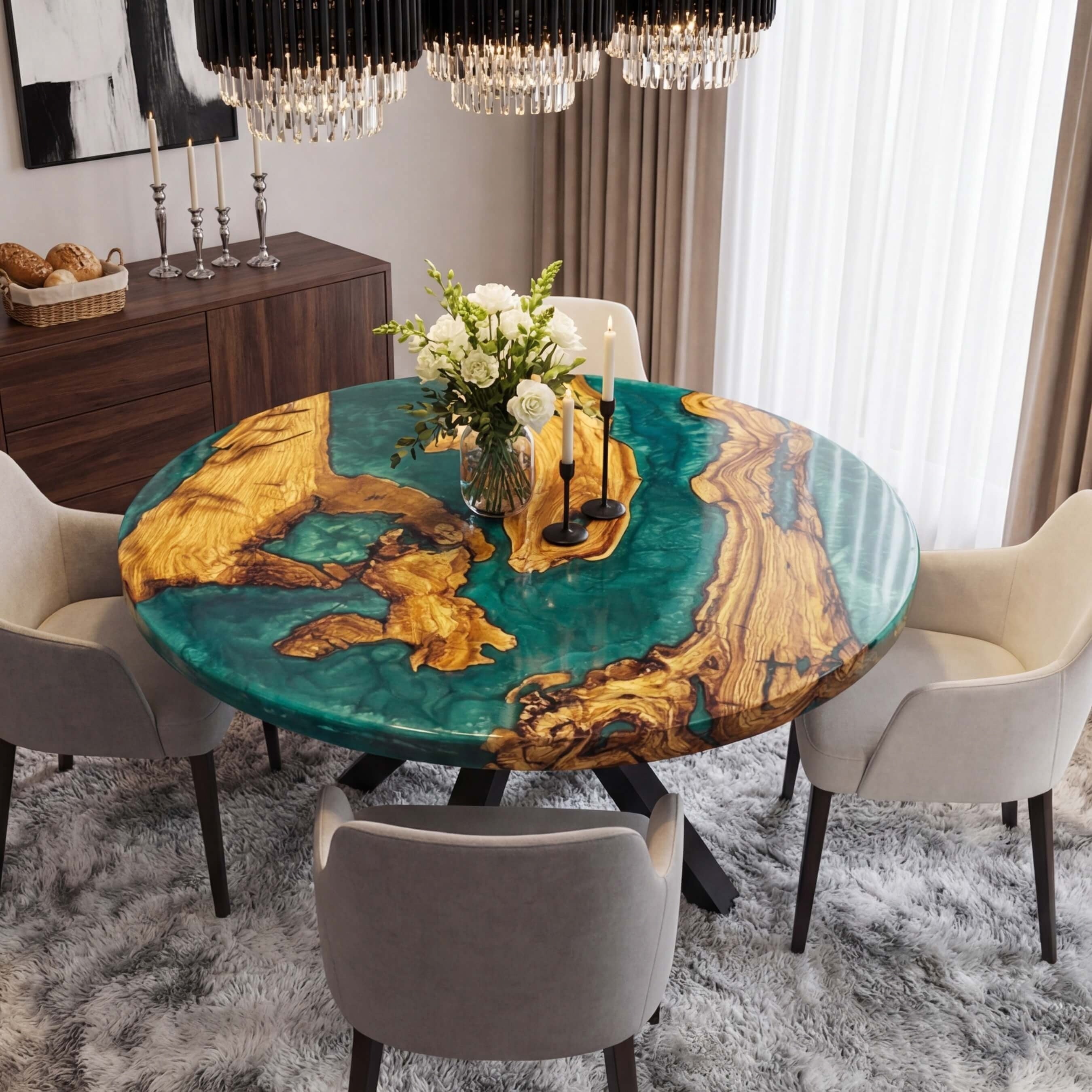 Custom-Olive-Epoxy-Resin-Round-Coffee-Table-Blue-Resin-ERT-77-18