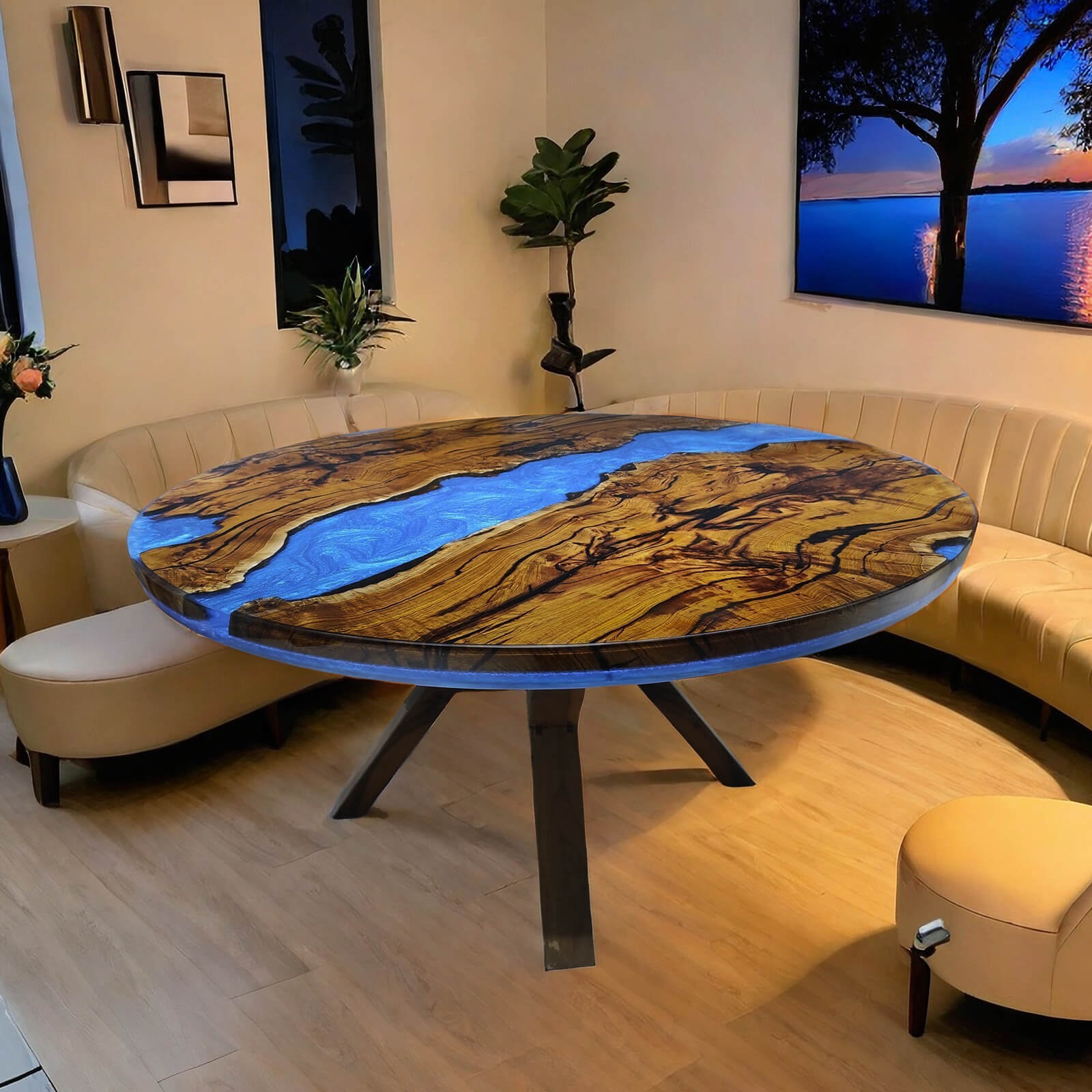 custom-olive-epoxy-resin-round-coffee-table-ert-80-90