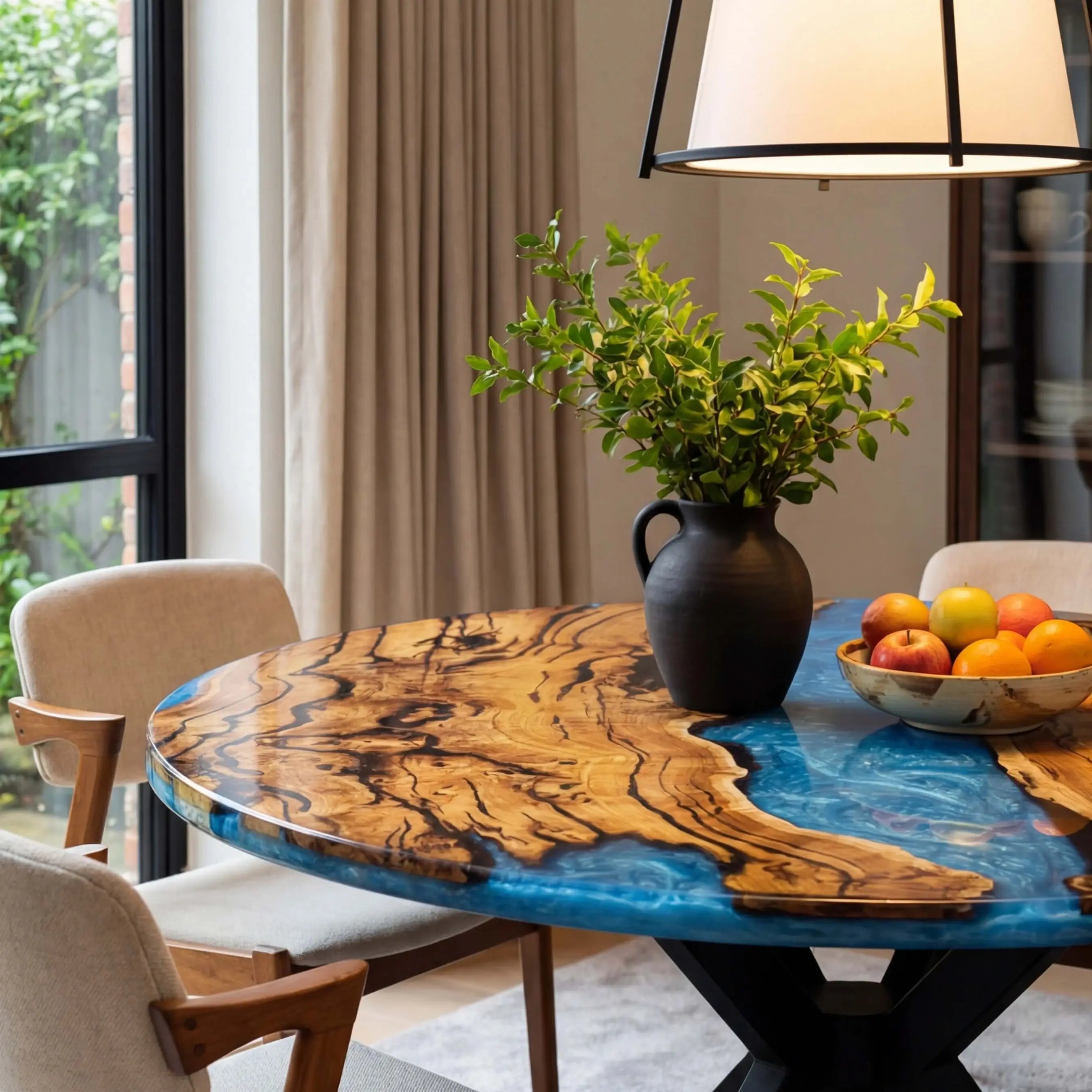 Custom-Olive-Epoxy-Resin-Round-Coffee-Table-Blue-Resin-ERT-80-18