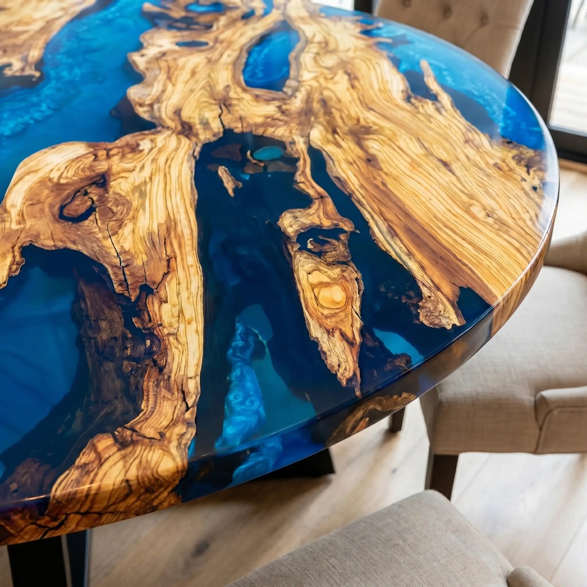 Custom-Olive-Epoxy-Resin-Round-Coffee-Table-Blue-Resin-ERT-A57-22