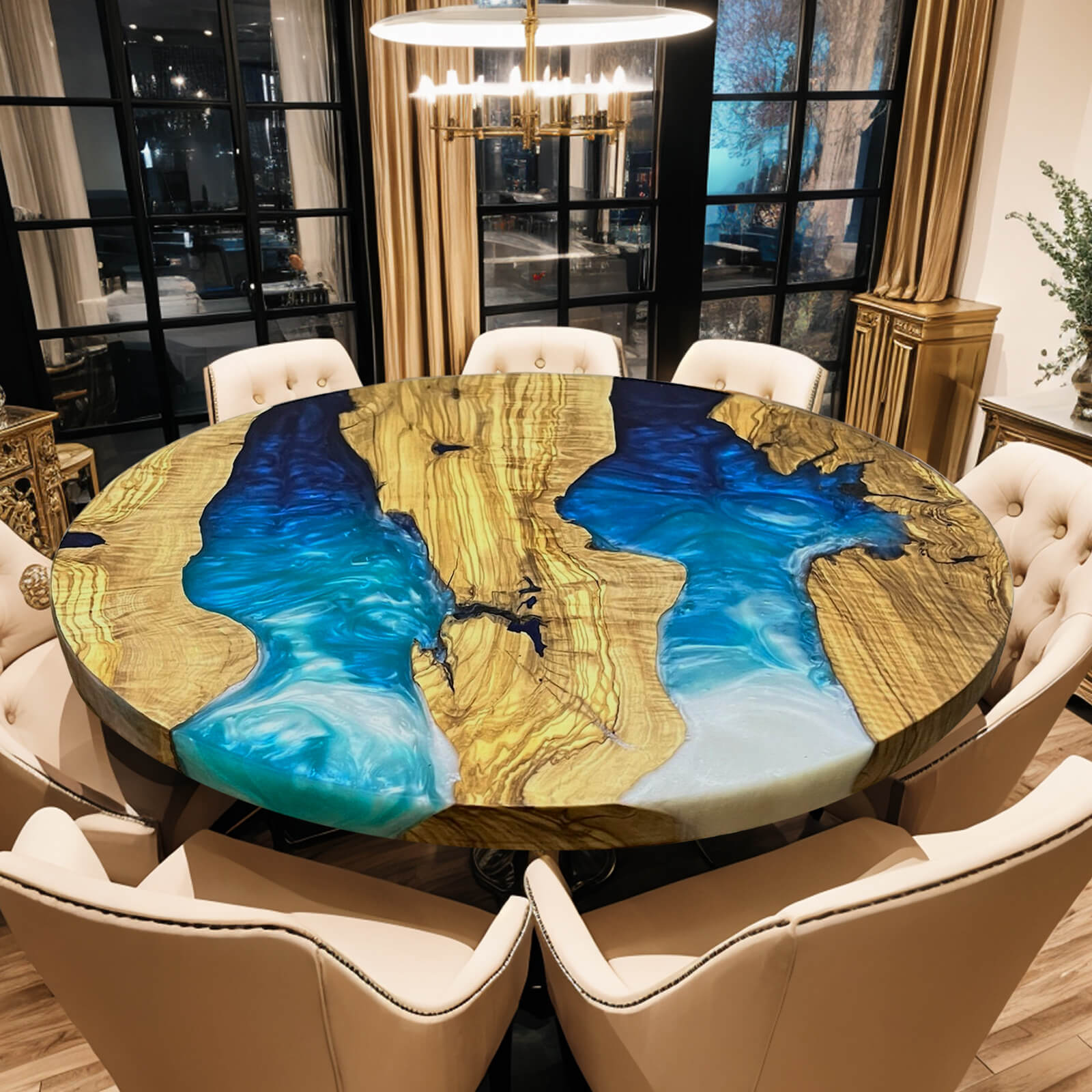 custom-olive-epoxy-resin-round-coffee-table-blue-resin-orm-17-69