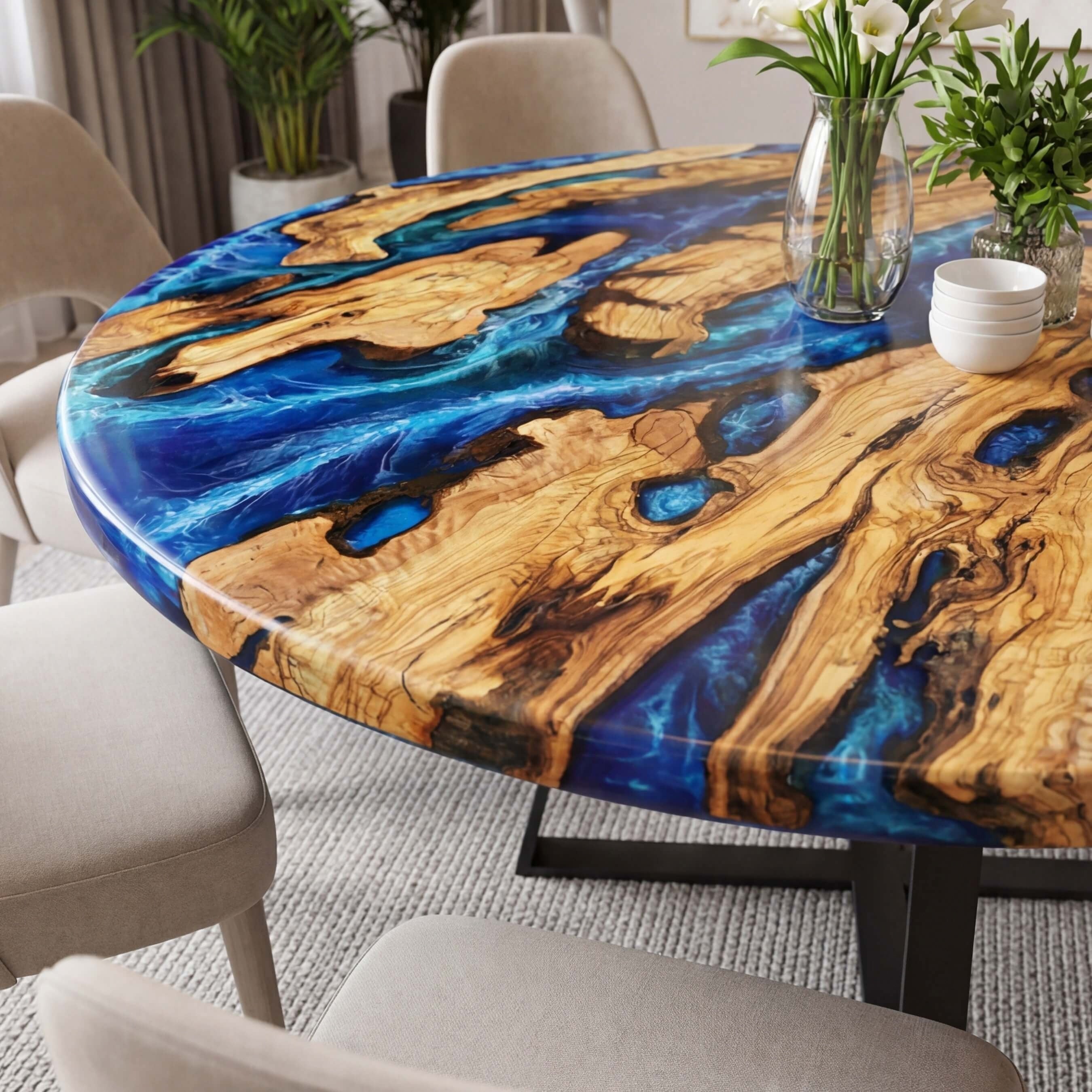 Custom-Olive-Epoxy-Resin-Round-Coffee-Table-Blue-Resin-ORT-71-20