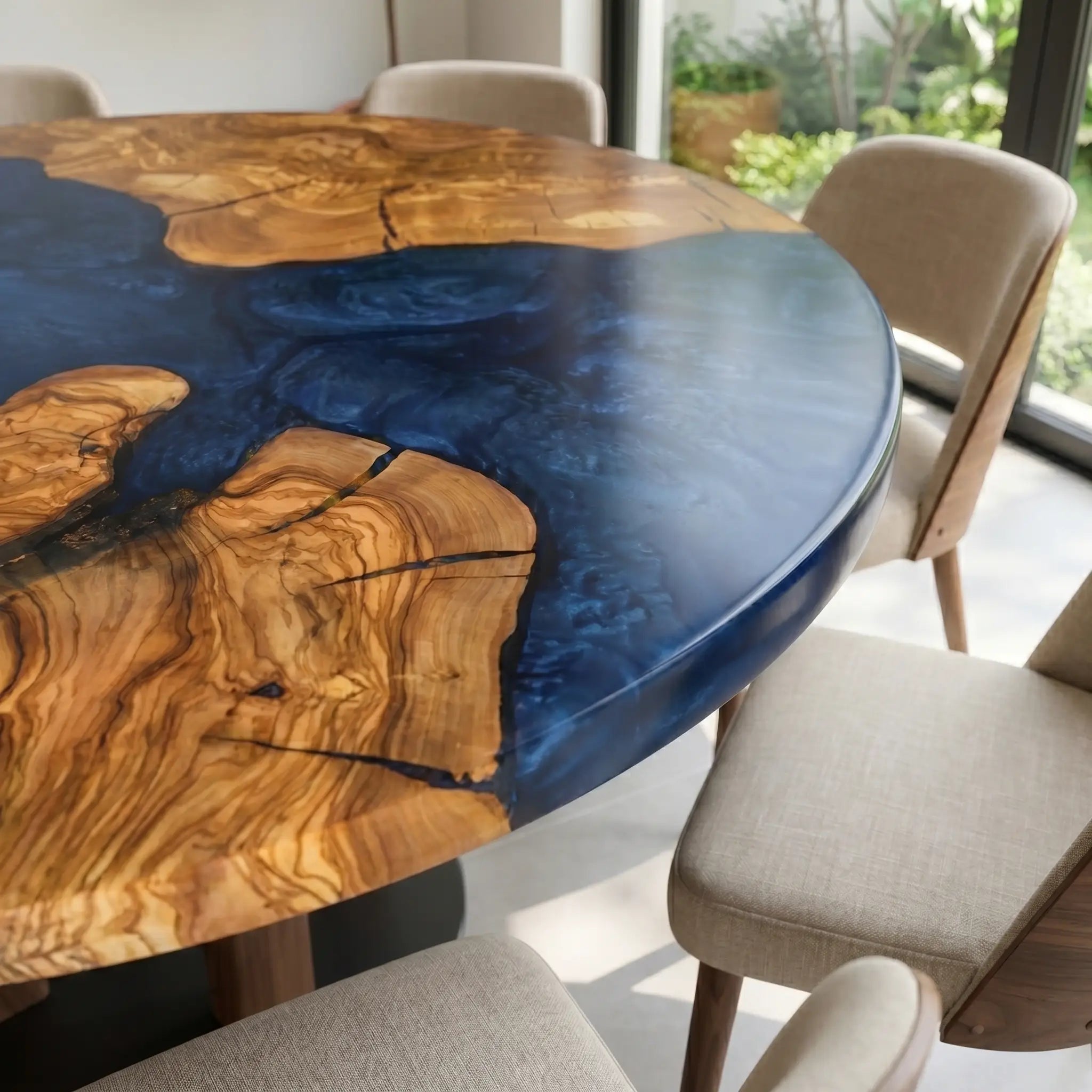 Custom-Olive-Epoxy-Resin-Round-Coffee-Table-Blue-Resin-XRT-59-19