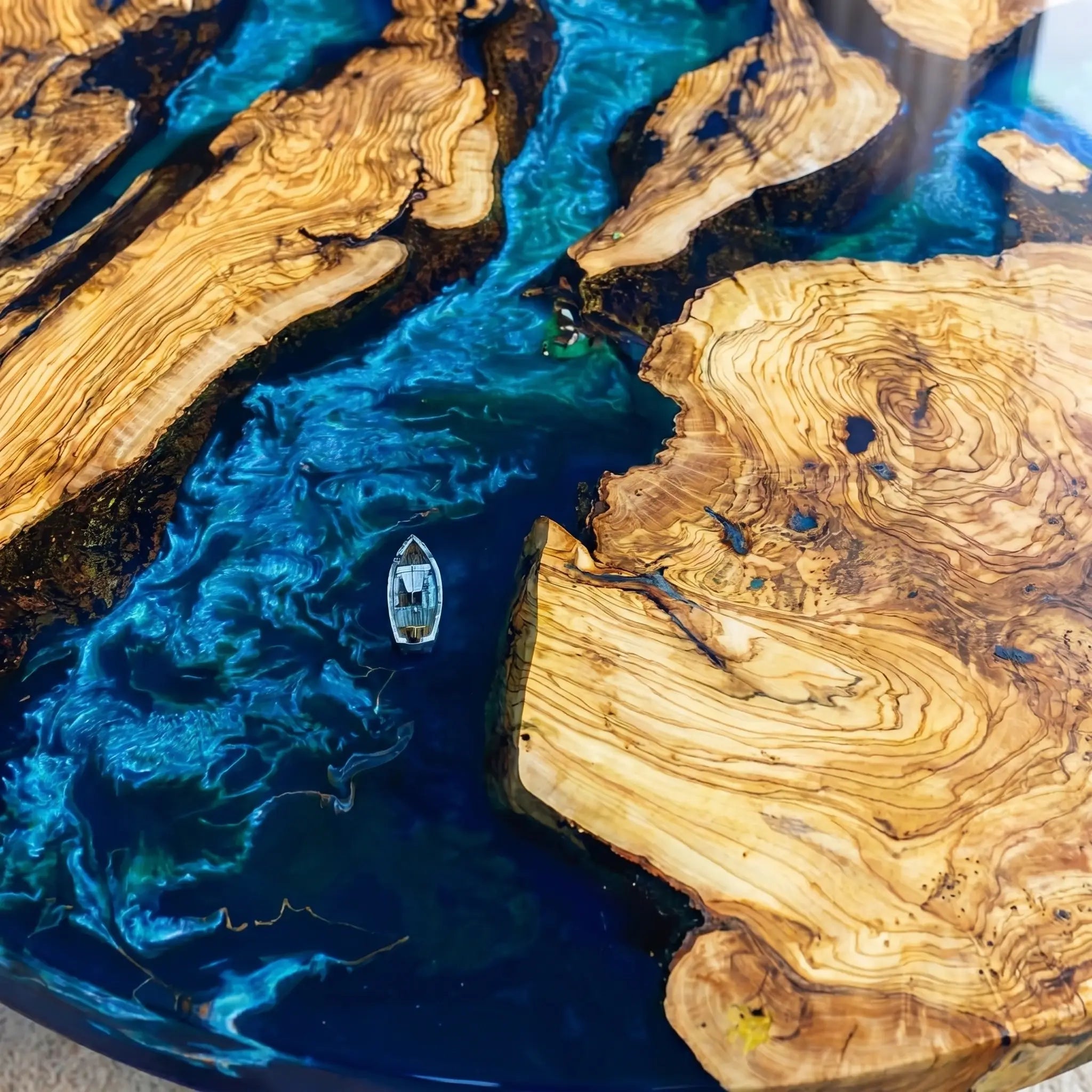 Custom-Olive-Epoxy-Resin-Round-Coffee-Table-Blue-Waves-OLT-30-19