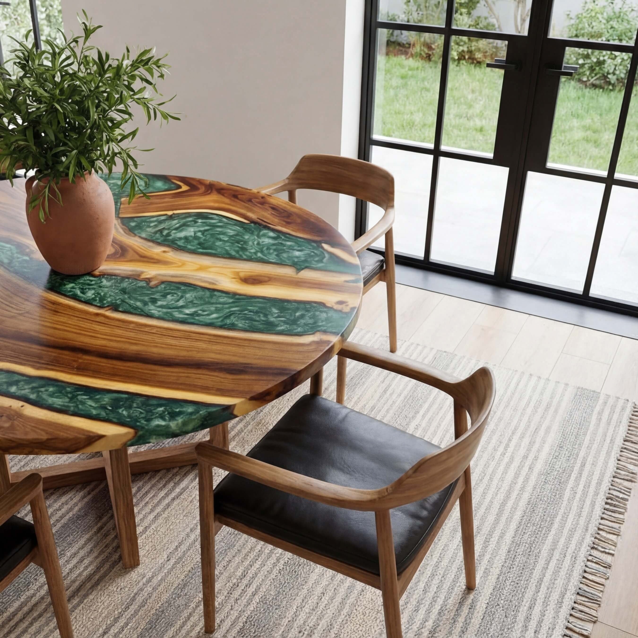 Custom-Olive-Epoxy-Resin-Round-Coffee-Table-Green-Resin-ELD-45-19