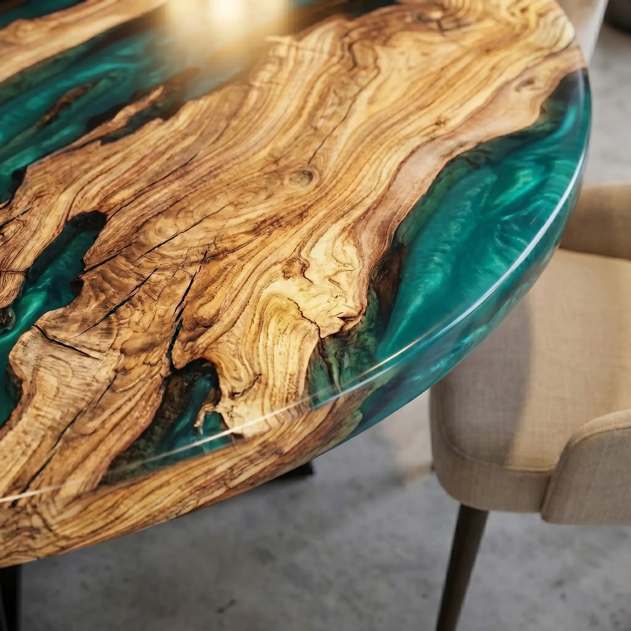 Custom-Olive-Epoxy-Resin-Round-Coffee-Table-Green-Resin-ERK-66-20