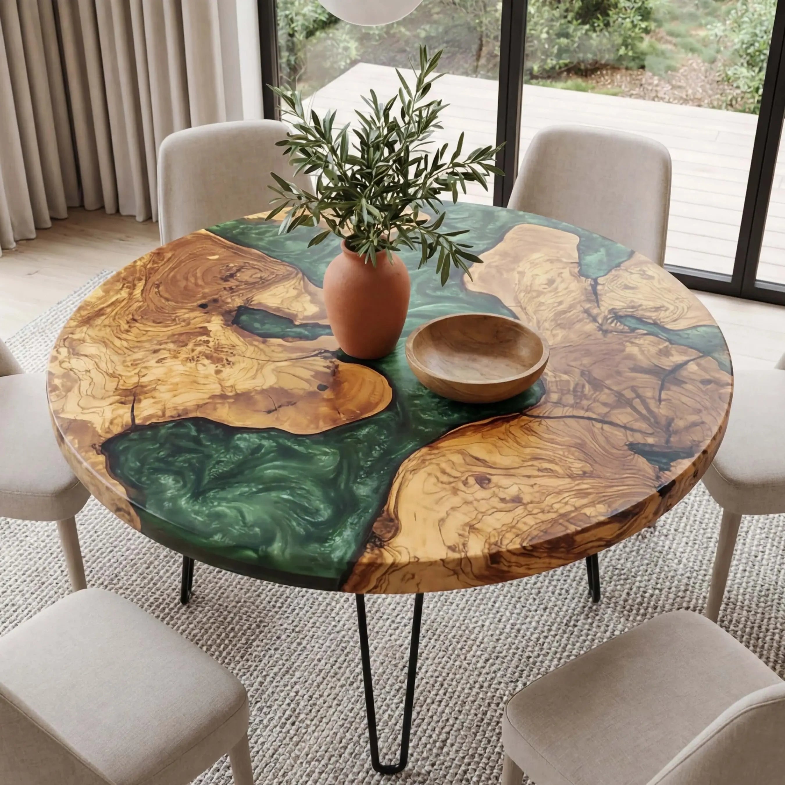Custom-Olive-Epoxy-Resin-Round-Coffee-Table-Green-Resin-ERT-45-20