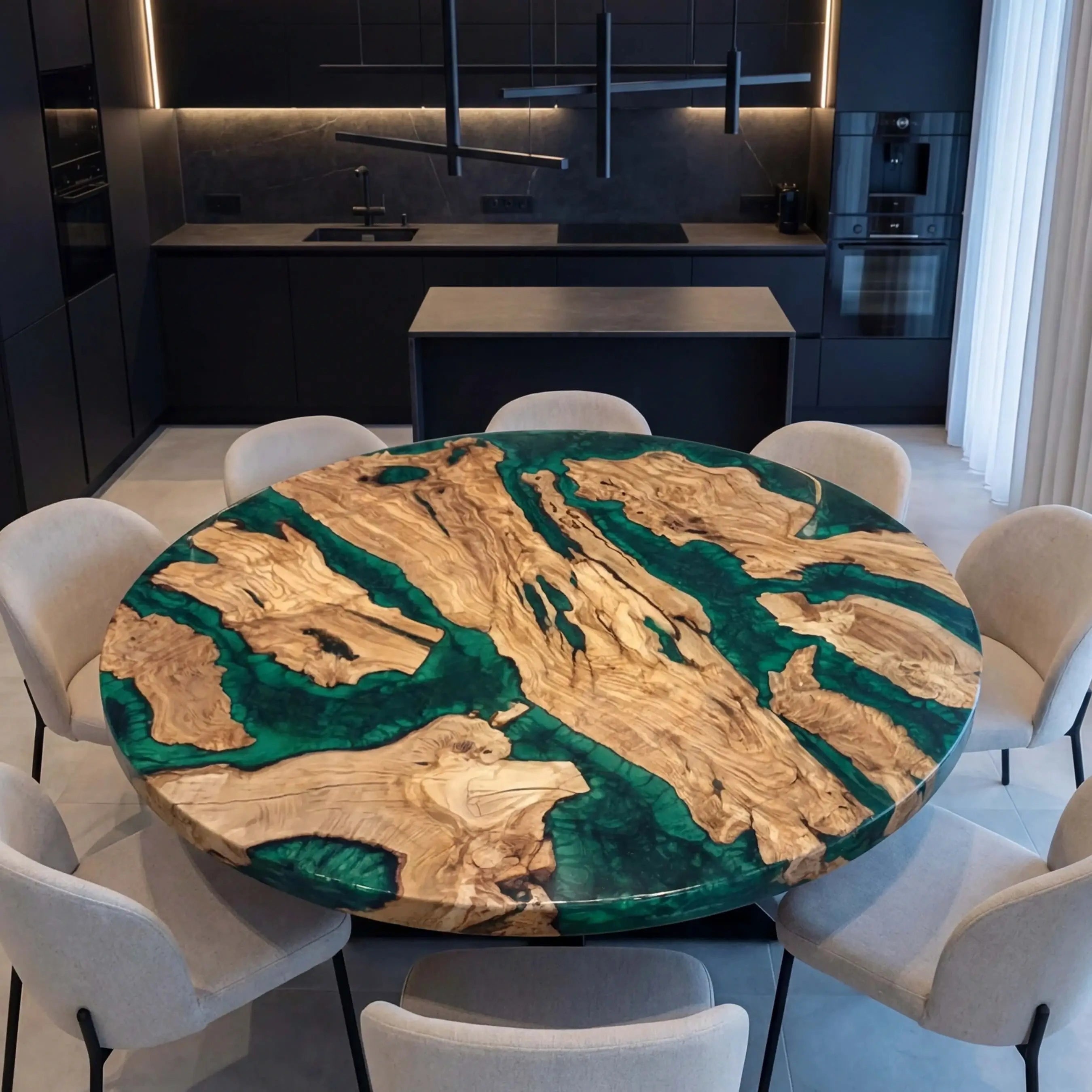 Custom-Olive-Epoxy-Resin-Round-Coffee-Table-Green-Resin-ORT-55-19