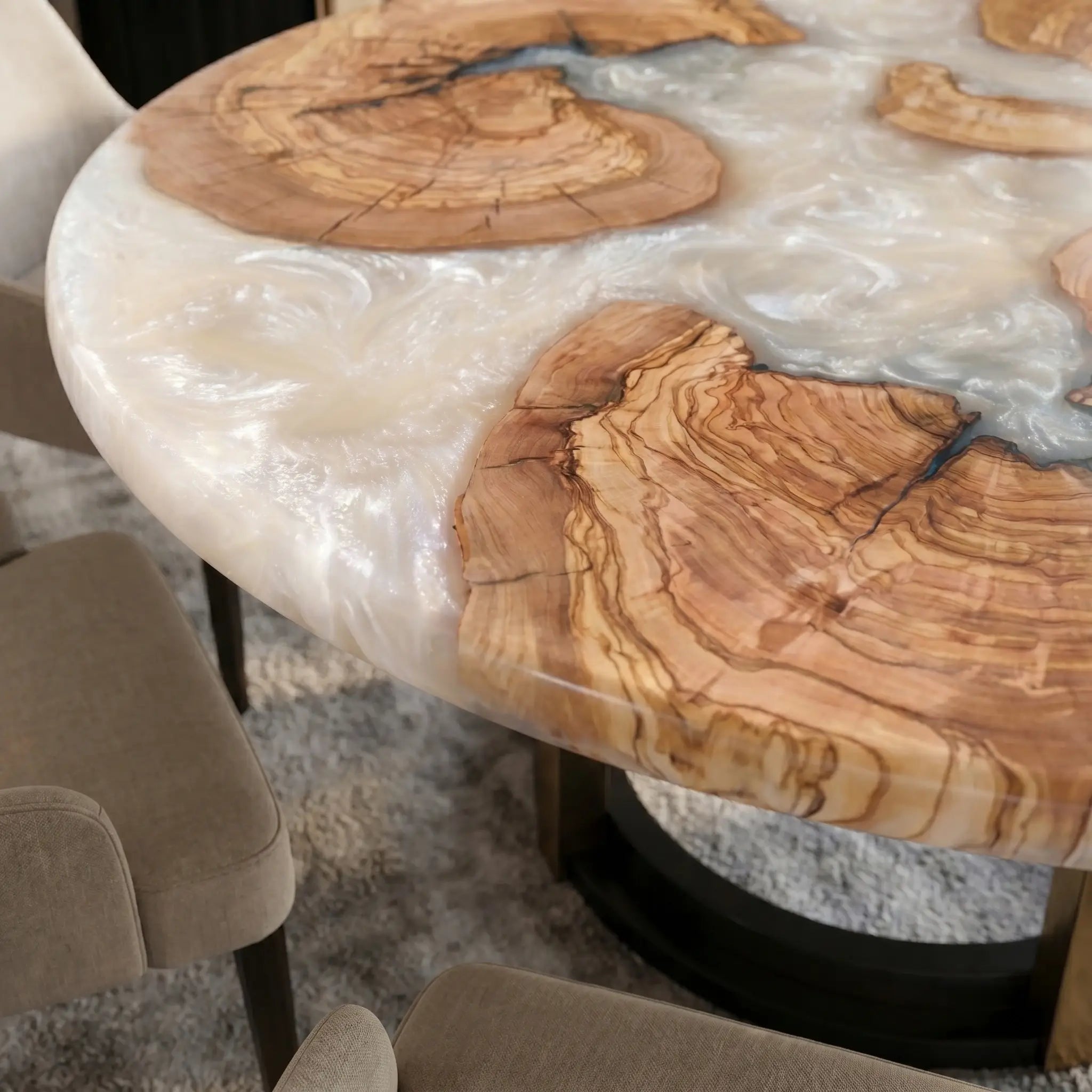 Custom-Olive-Epoxy-Resin-Round-Coffee-Table-White-Resin-QRE-29-20
