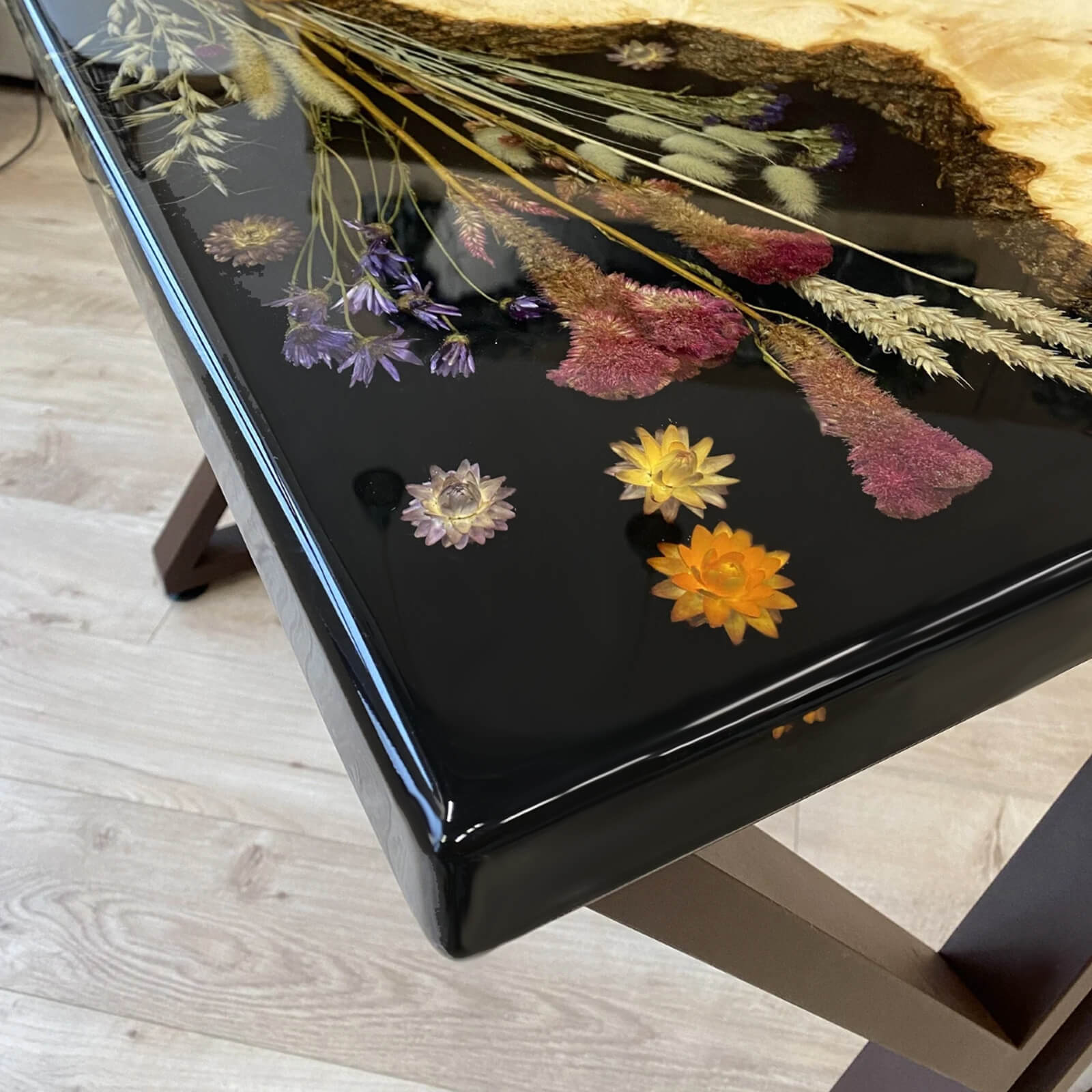 custom-poplar-epoxy-resin-rectangular-flower-coffee-table-black-resin-erp-33-95