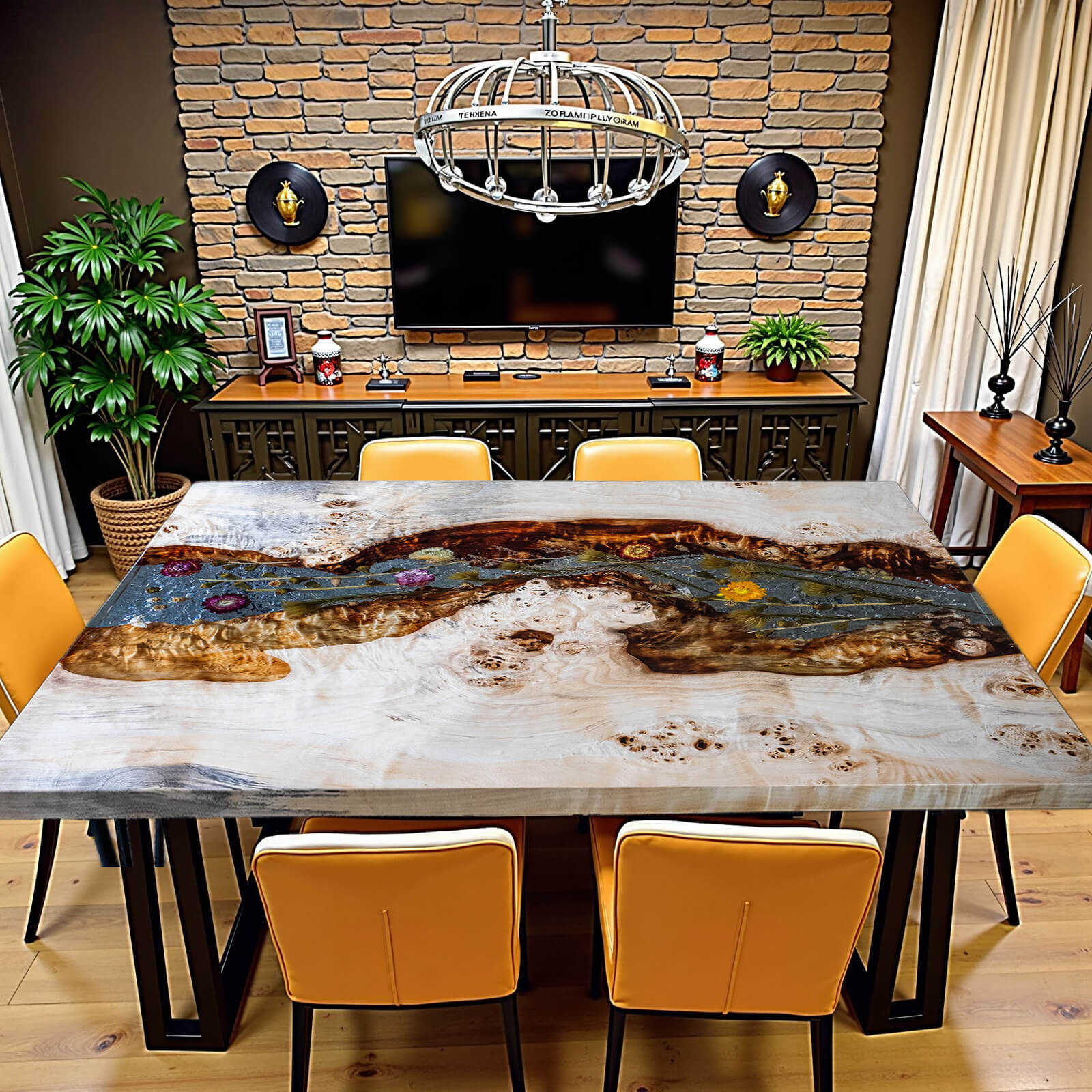 custom-poplar-epoxy-resin-rectangular-flower-coffee-table-ice-crack-resin-err-31-71