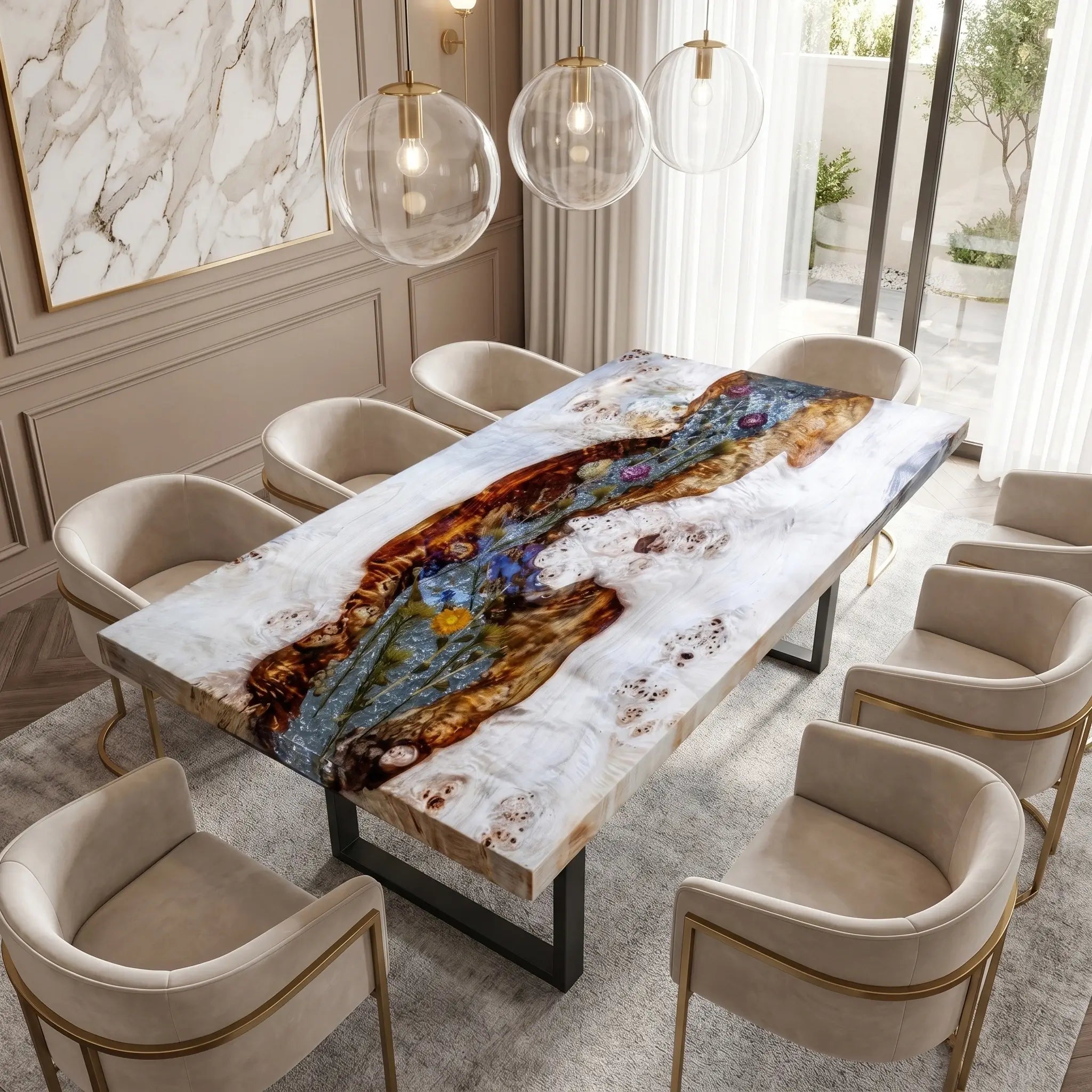 Custom-Poplar-Epoxy-Resin-Rectangular-Flower-Coffee-Table-Ice-Crack-Resin-ERR-31-21