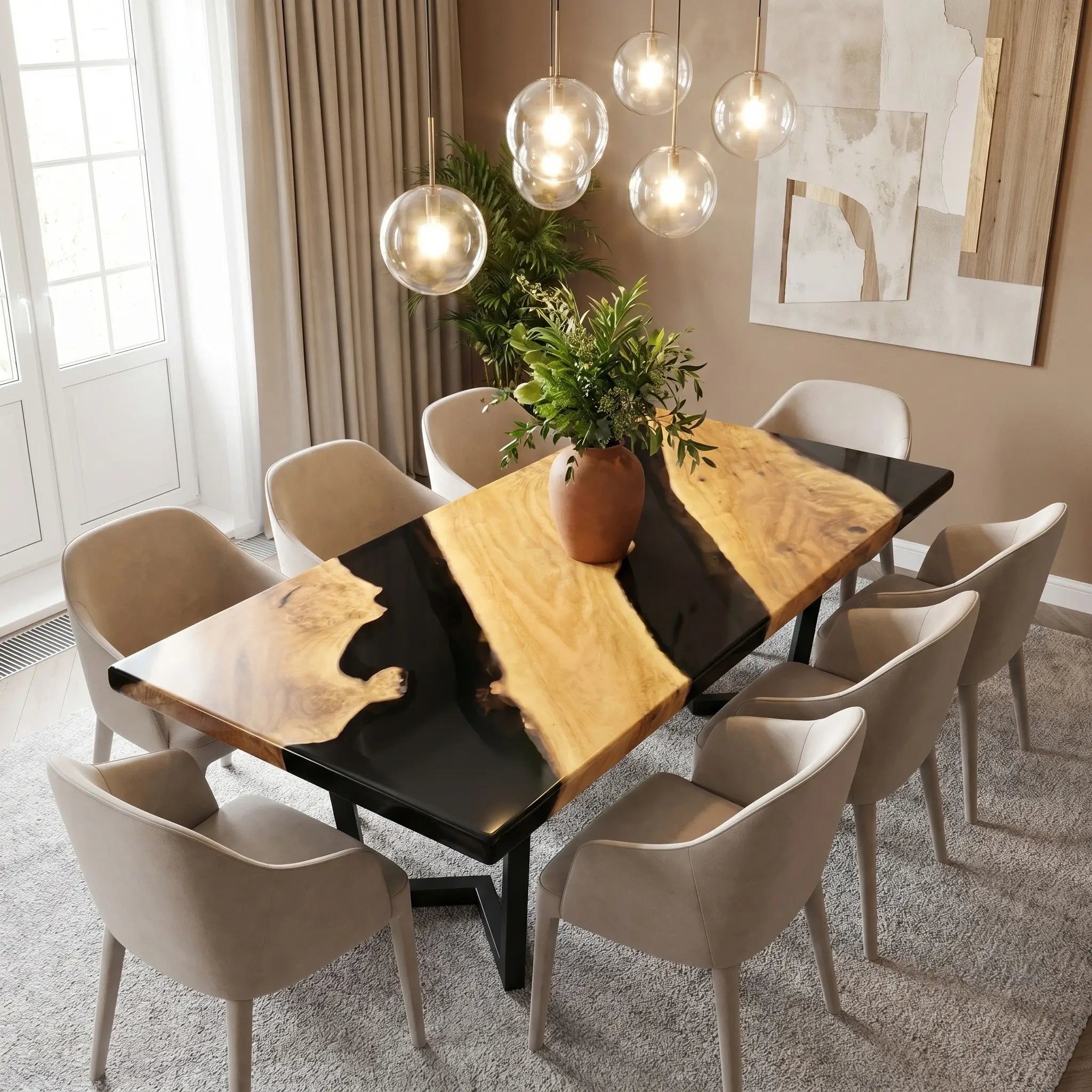 Custom-Poplar-Epoxy-Resin-River-Table-Black-Resin-ZRT-56-22